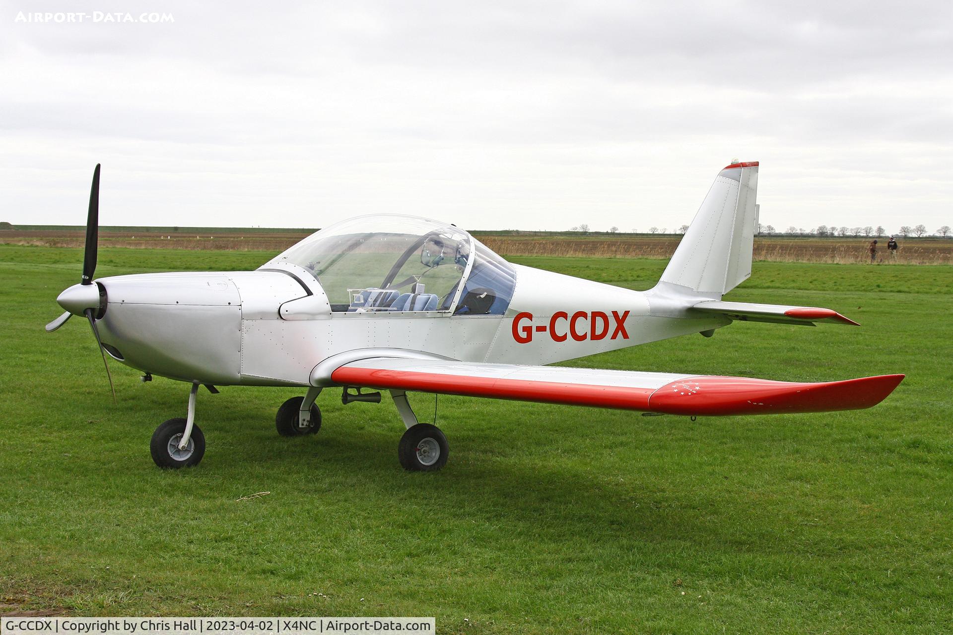 G-CCDX, 2003 Aerotechnik EV-97 Eurostar C/N PFA 315-14013, North Coates