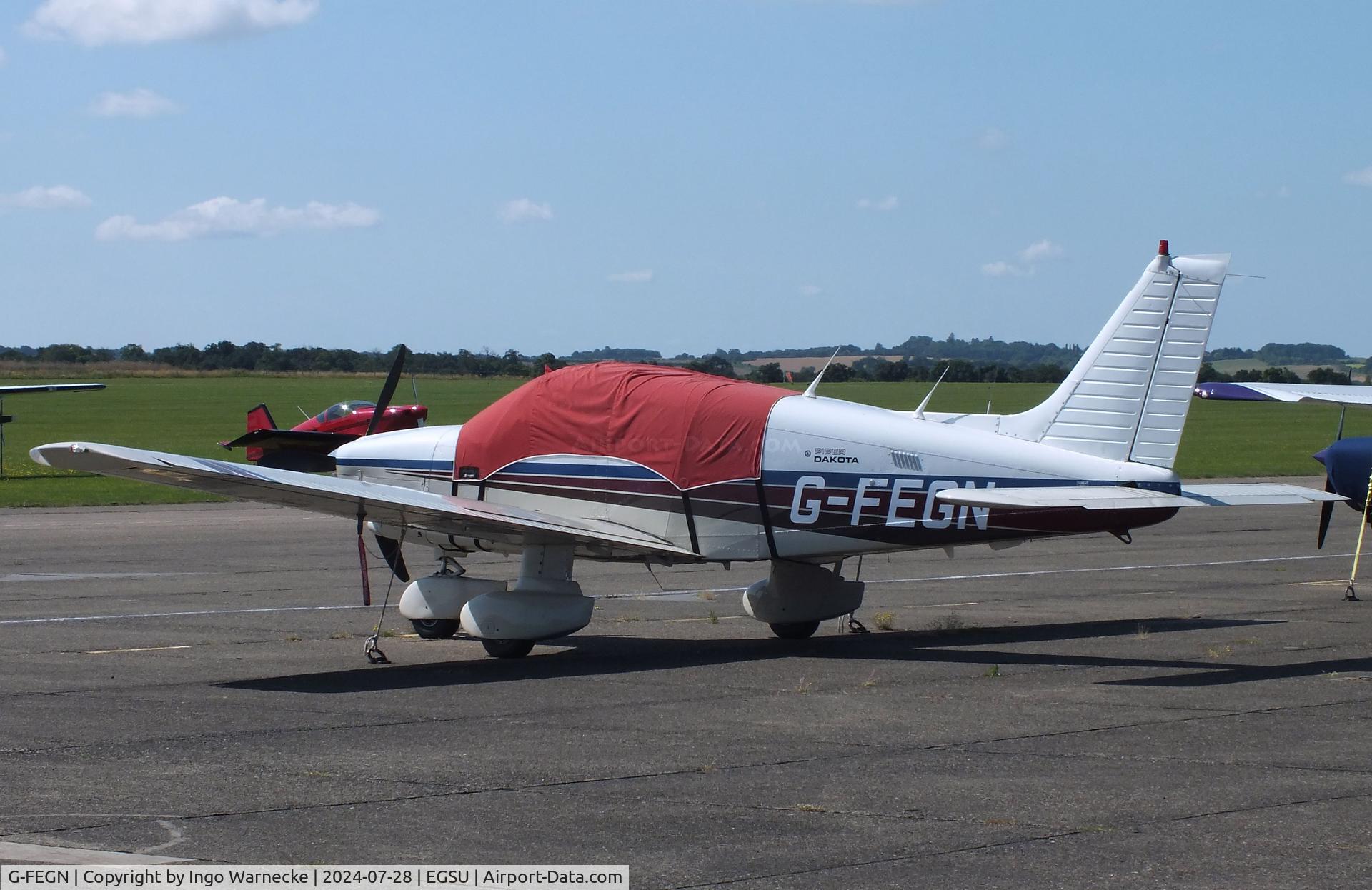 G-FEGN, 1984 Piper PA-28-236 Dakota Dakota C/N 28-8411030, Piper PA-28-236 Dakota at Duxford airfield (two days after Duxford Flying Day: The Americans 2024)