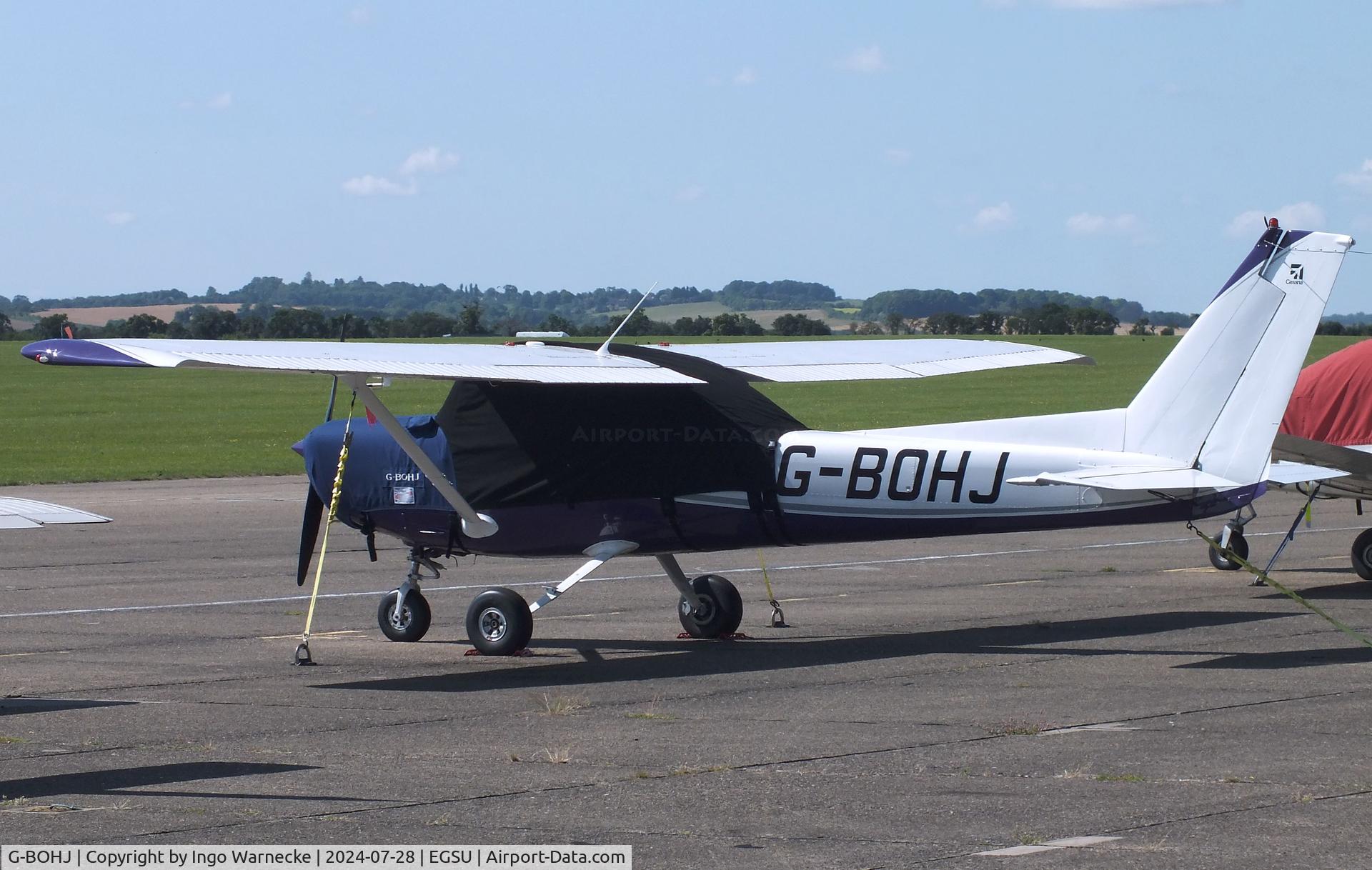 G-BOHJ, 1977 Cessna 152 C/N 152-80558, Cessna 152 at Duxford airfield (two days after Duxford Flying Day: The Americans 2024)