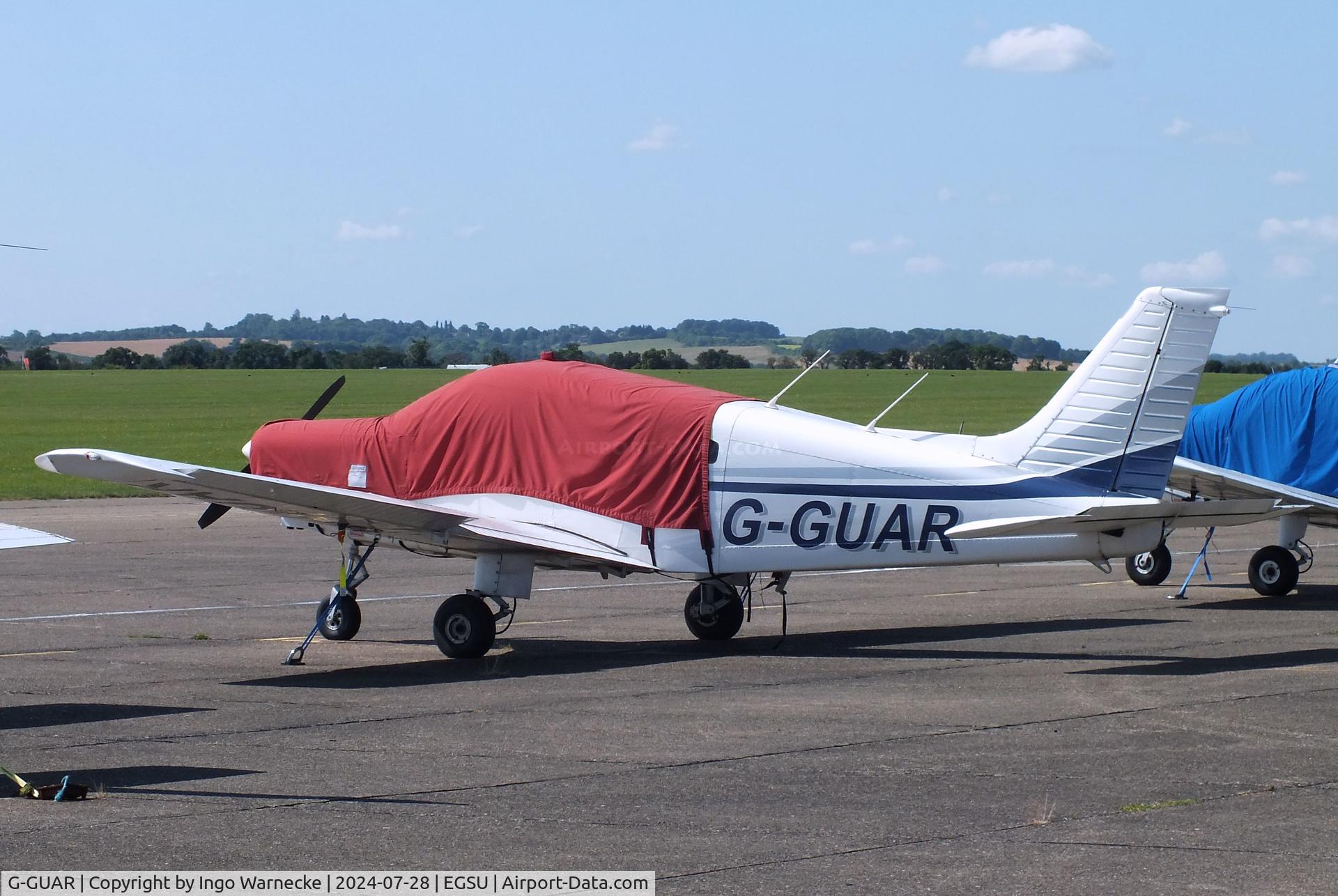 G-GUAR, 1978 Piper PA-28-161 Warrior II C/N 28-7816576, Piper PA-28-161 Cherokee Warrior II at Duxford airfield (two days after Duxford Flying Day: The Americans 2024)