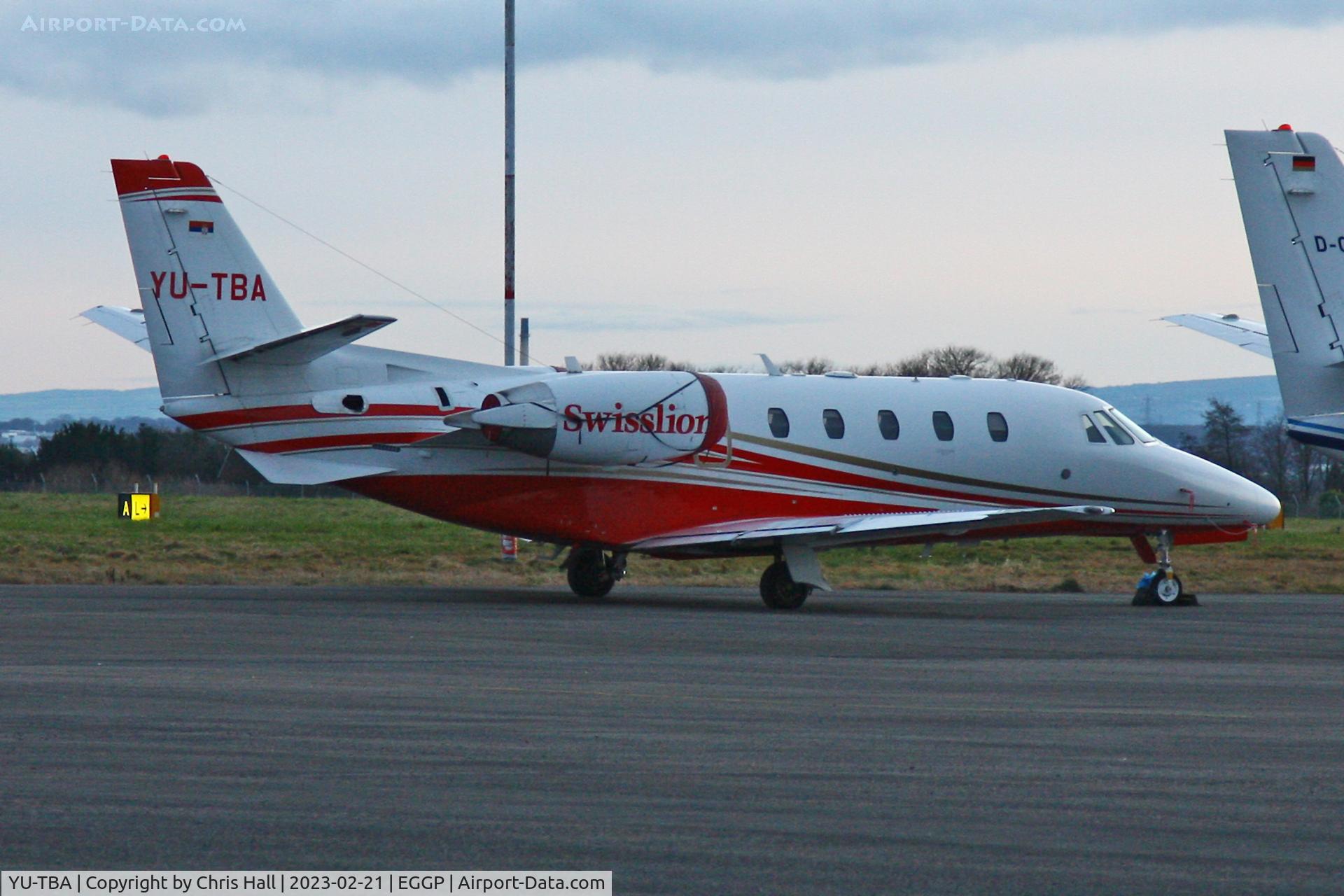 YU-TBA, 2018 Cessna 560XL Citation XLS+ C/N 560-6249, Liverpool