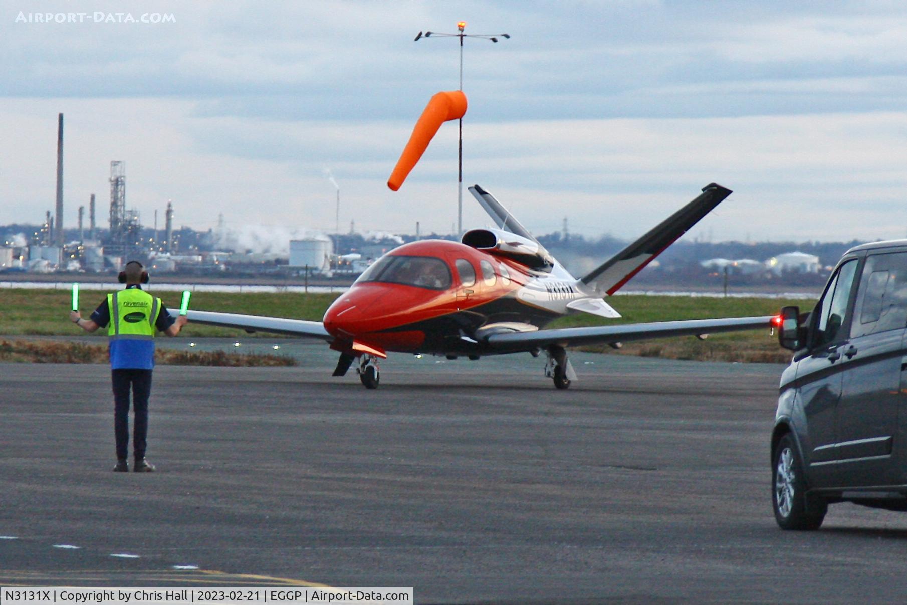 N3131X, 2021 Cirrus SF-50 Vision G2 C/N 0310, Liverpool
