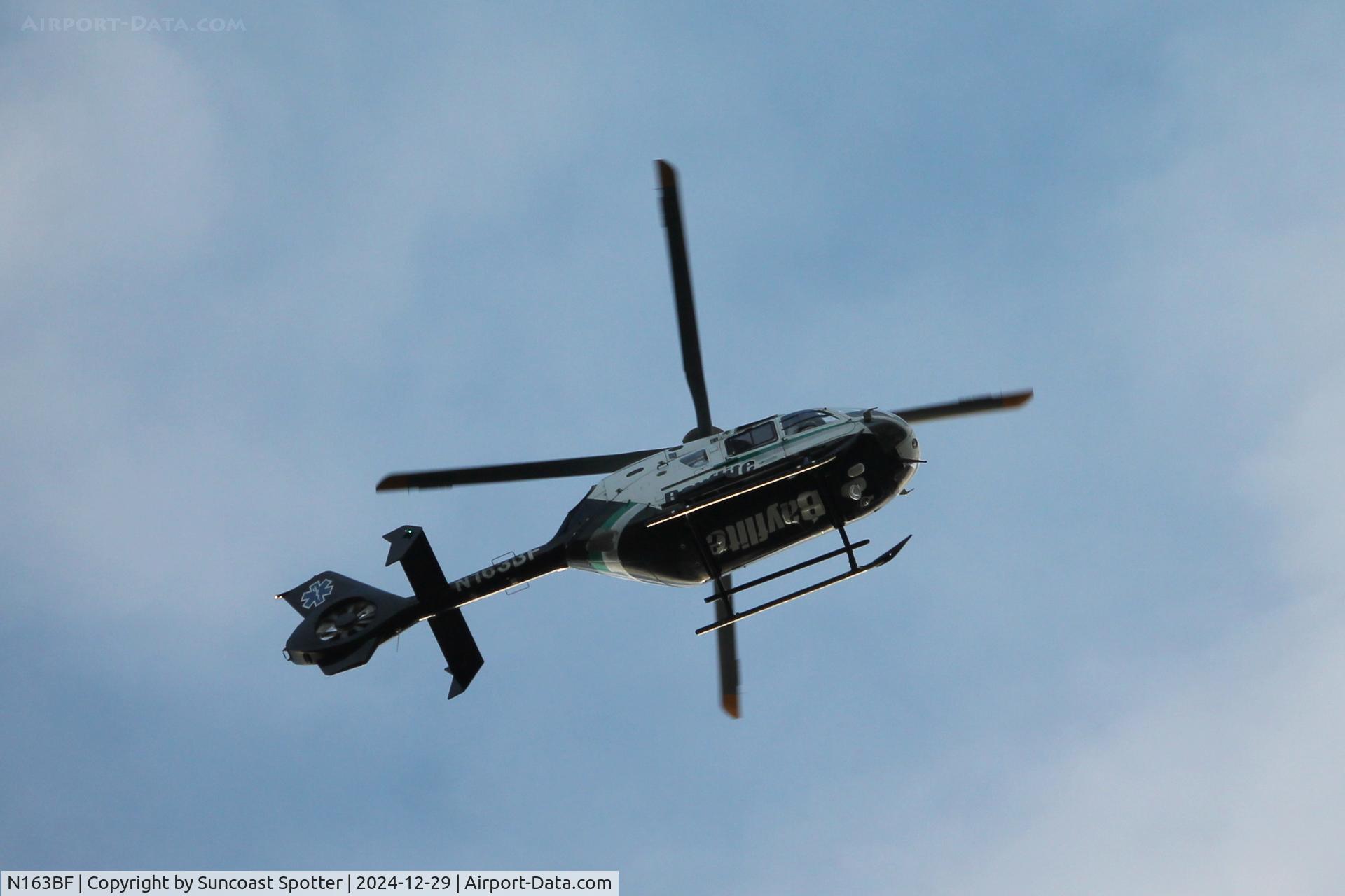 N163BF, Eurocopter EC-135P-2+ C/N 0671, Bayflite 2 circles an LZ in Englewood awaiting clearance to land