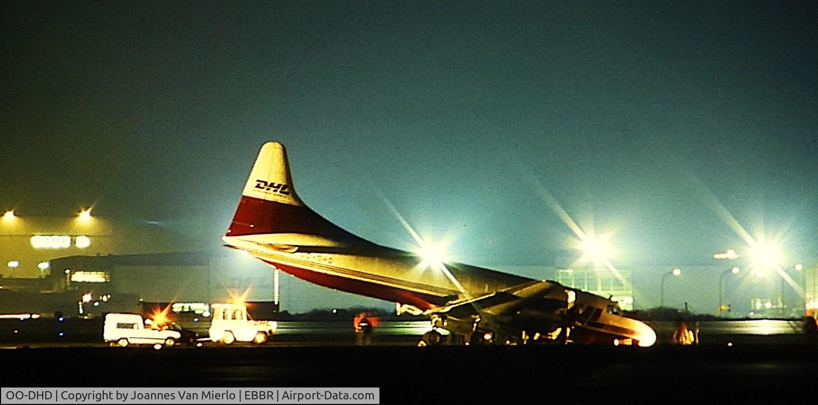 OO-DHD, 1953 Convair 580(F) C/N 135/022, Mishap