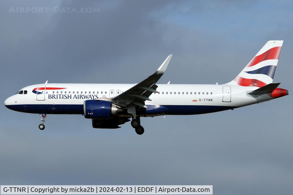 G-TTNR, 2021 Airbus A320-251N C/N 10493, Landing