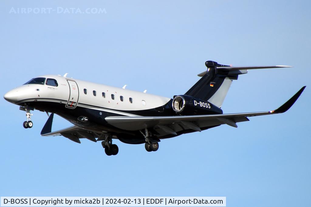 D-BOSS, 2021 Embraer EMB-550 Praetor 600 C/N 55020139, Landing