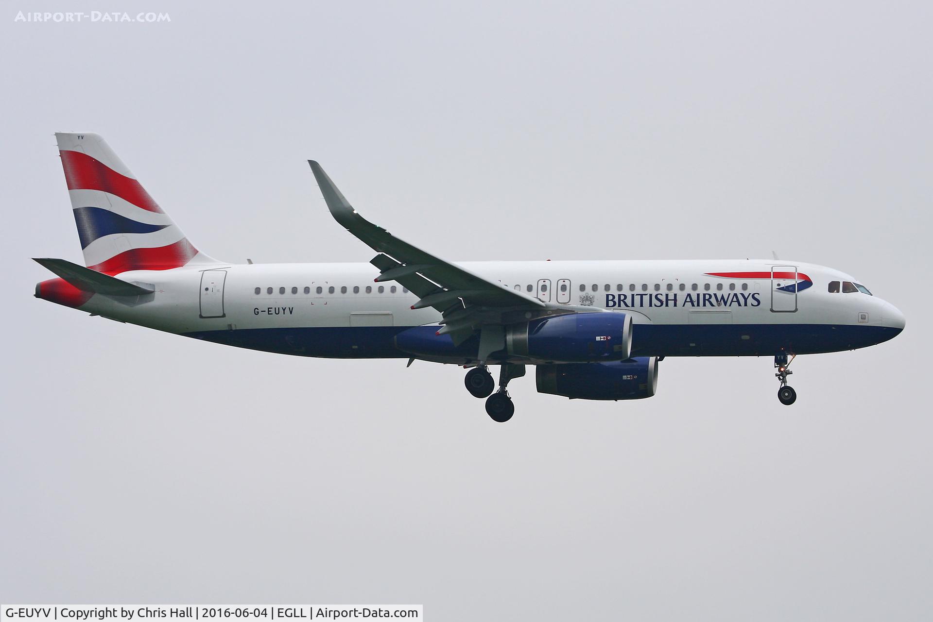 G-EUYV, 2014 Airbus A320-232 C/N 6091, Heathrow