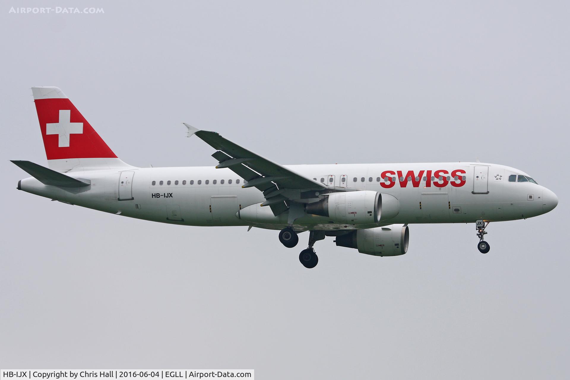 HB-IJX, 2002 Airbus A320-214 C/N 1762, Heathrow