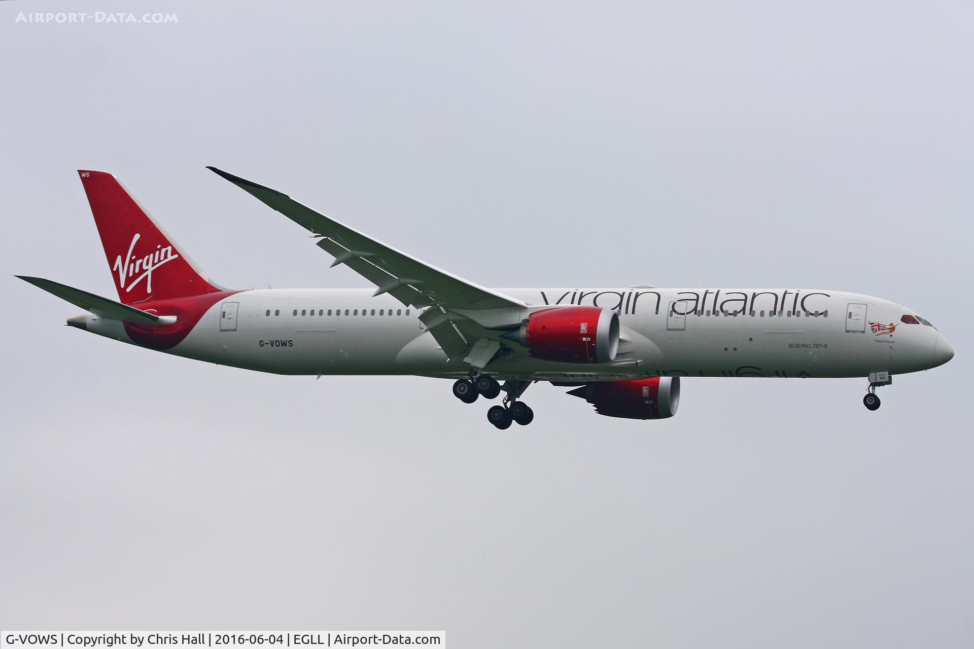 G-VOWS, 2015 Boeing 787-9 Dreamliner C/N 37974, Heathrow