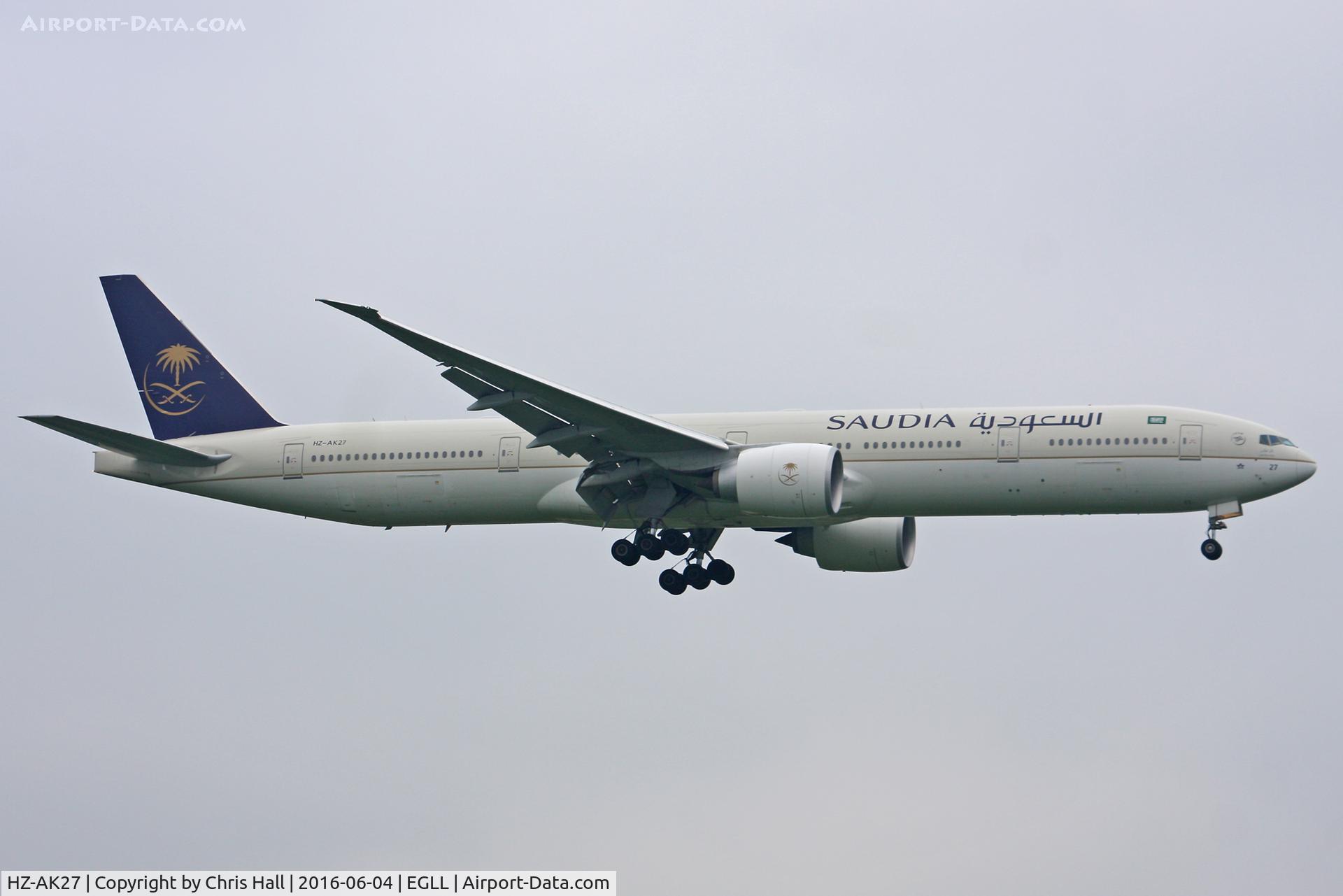 HZ-AK27, 2015 Boeing 777-368/ER C/N 42265, Heathrow