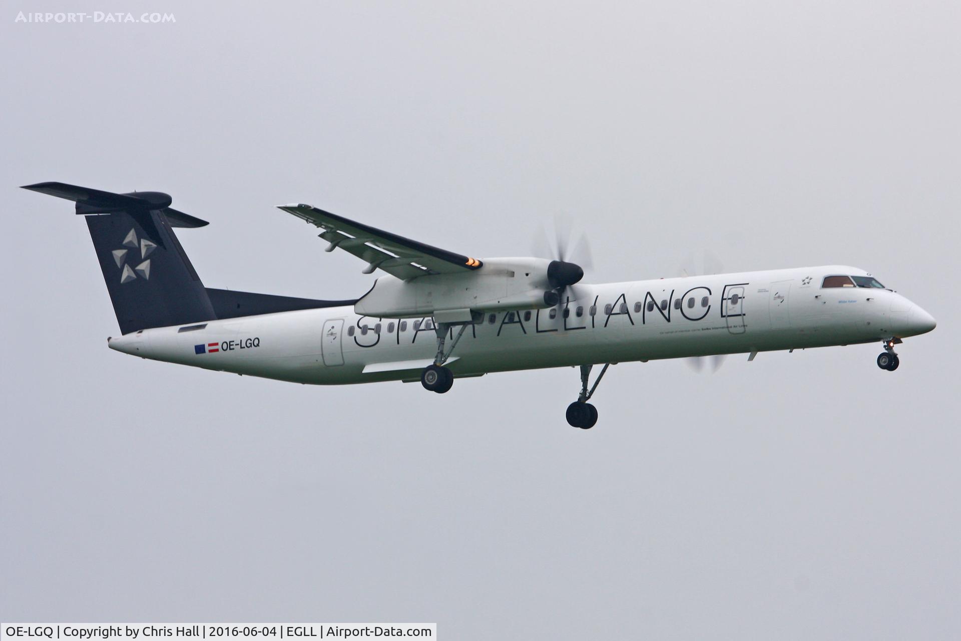 OE-LGQ, 1998 De Havilland Canada DHC-8-402 Dash 8 Dash 8 C/N 4003, Heathrow