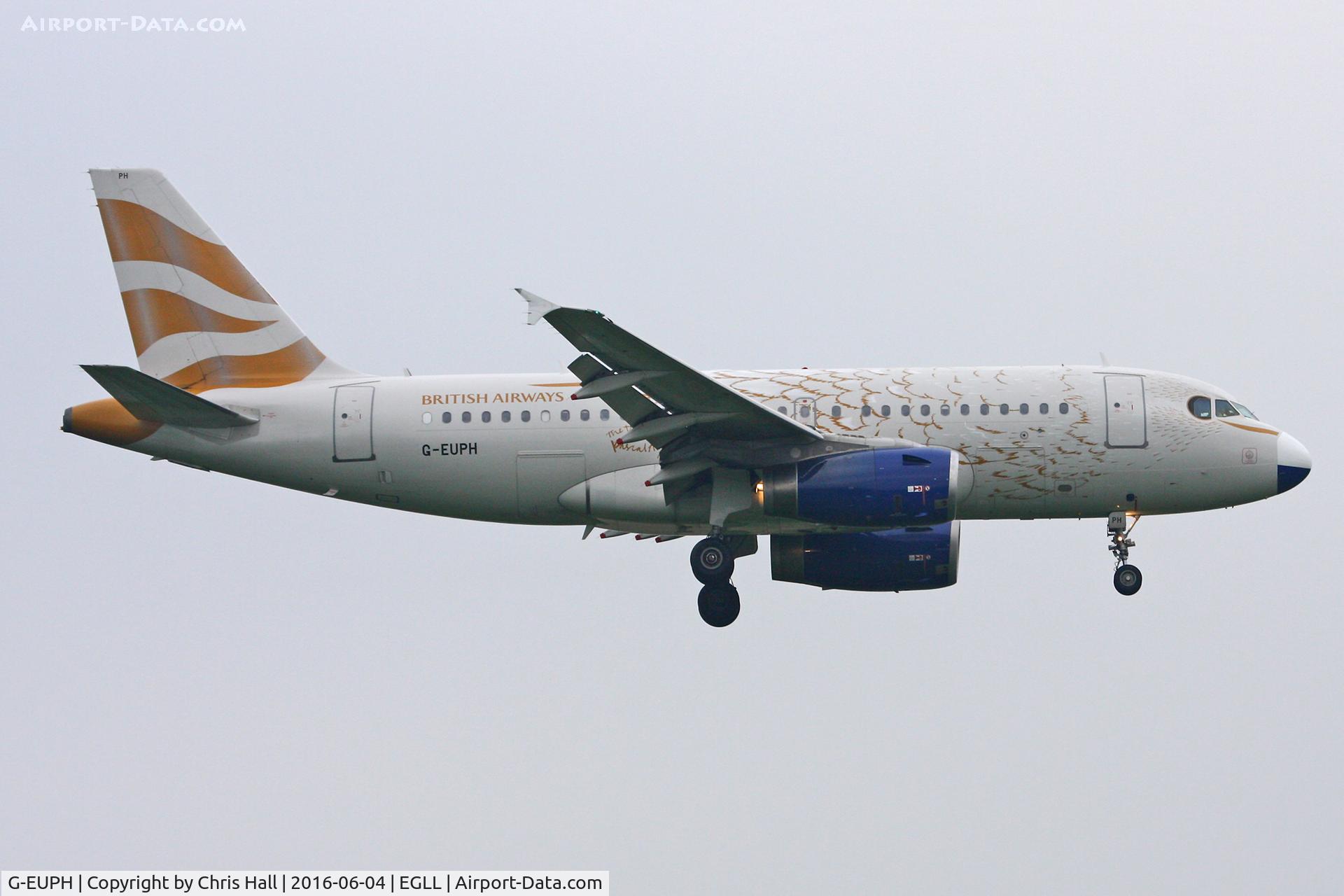 G-EUPH, 2000 Airbus A319-131 C/N 1225, Heathrow