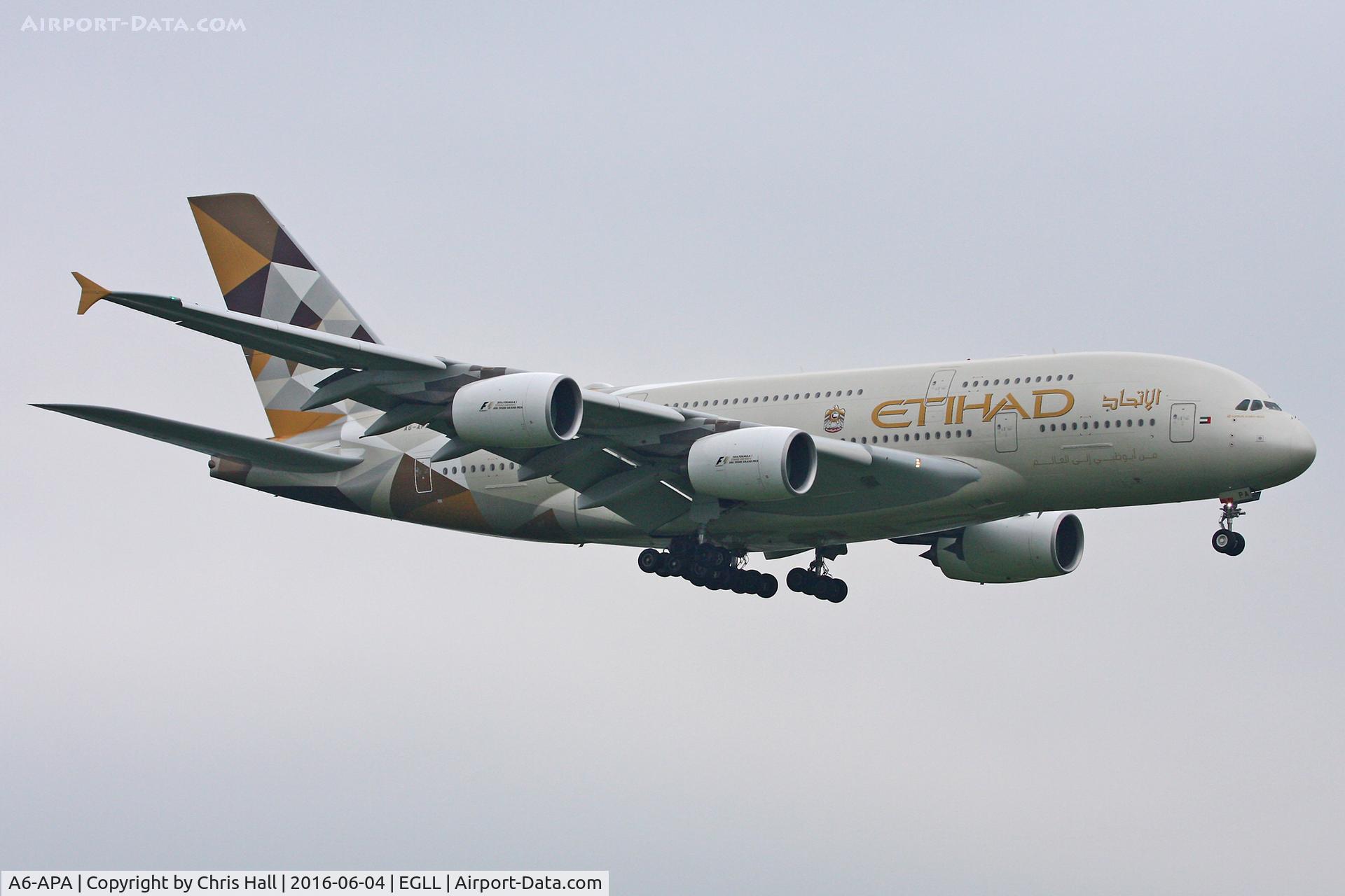 A6-APA, 2014 Airbus A380-861 C/N 166, Heathrow