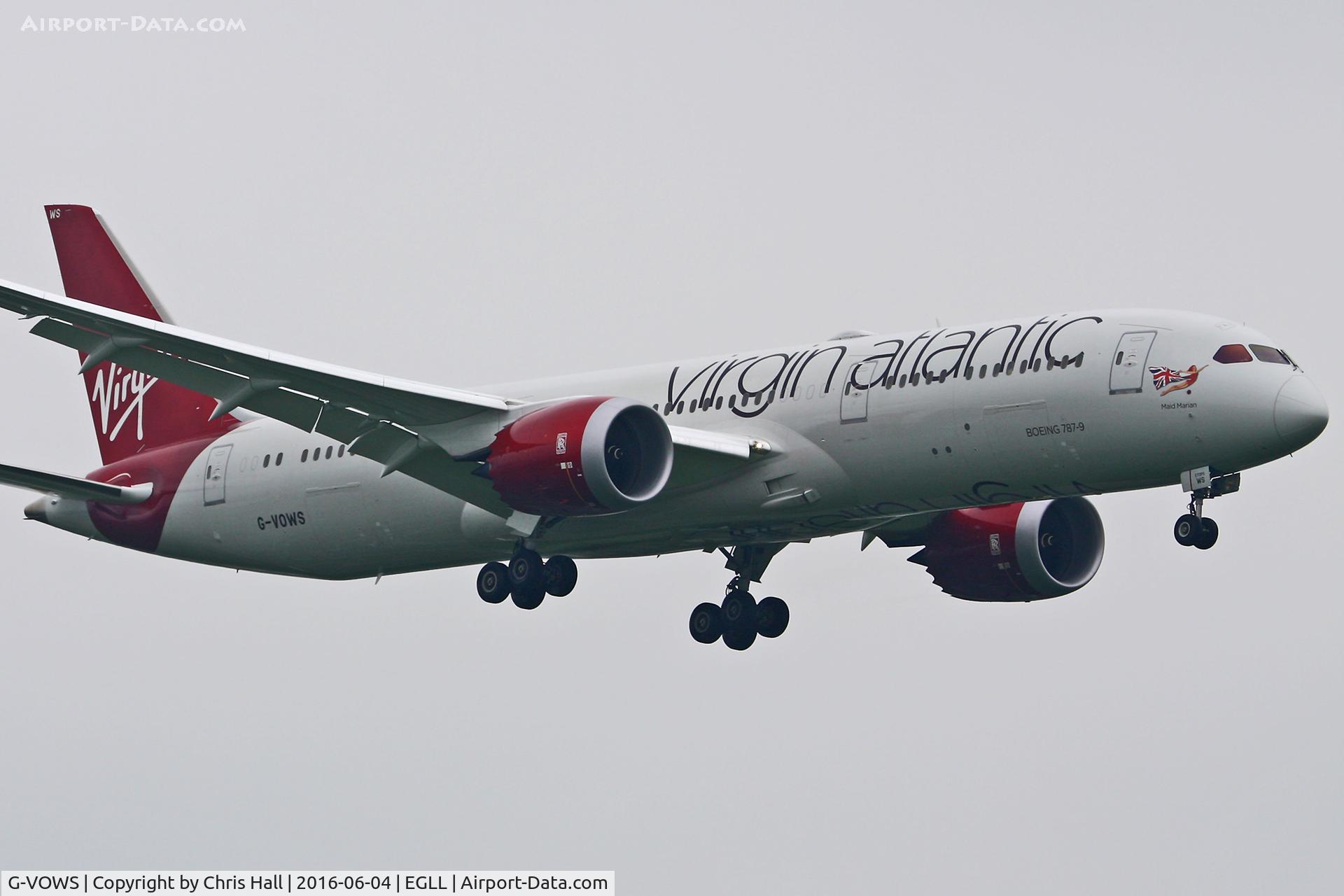 G-VOWS, 2015 Boeing 787-9 Dreamliner C/N 37974, Heathrow