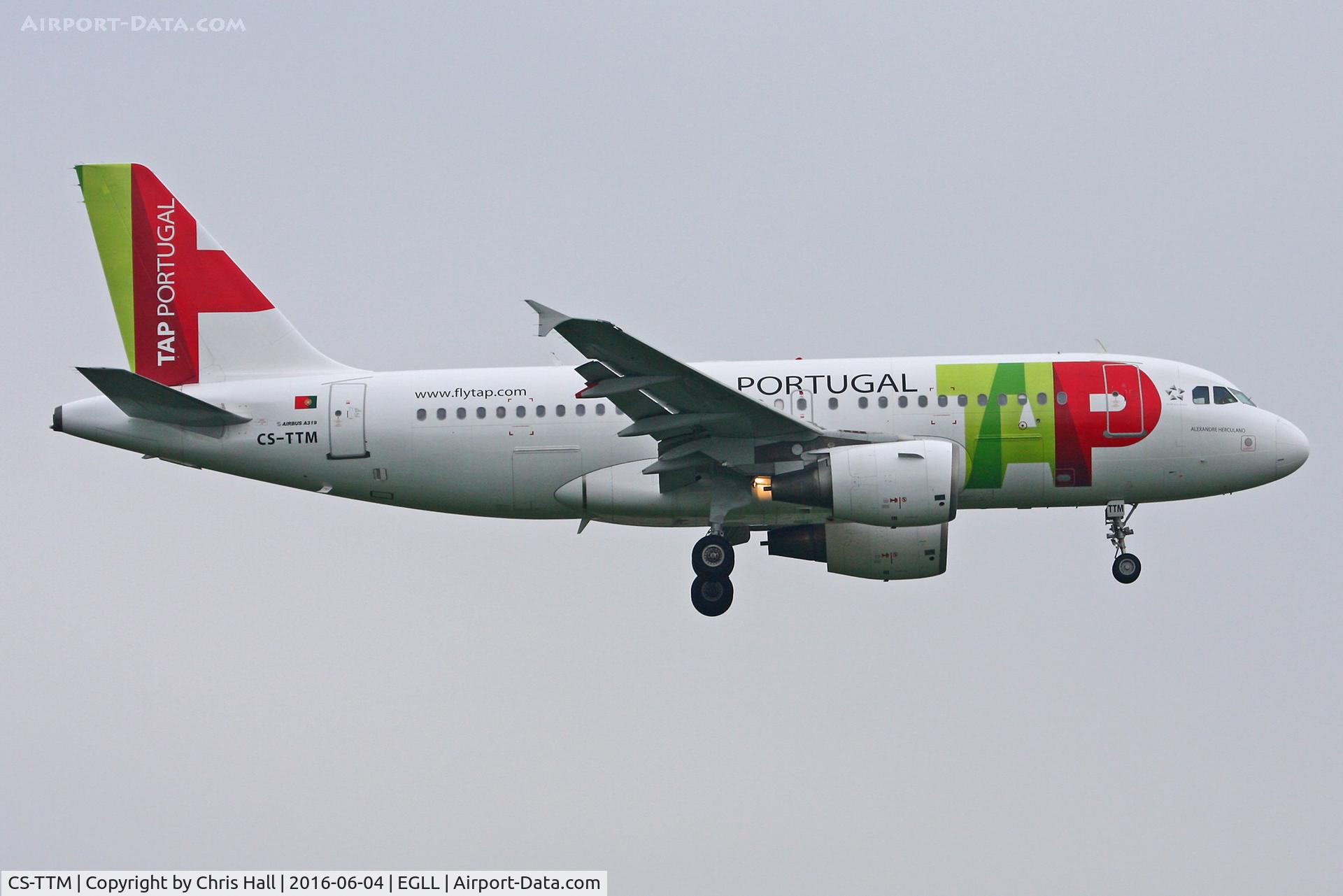 CS-TTM, 1999 Airbus A319-111 C/N 1106, Heathrow