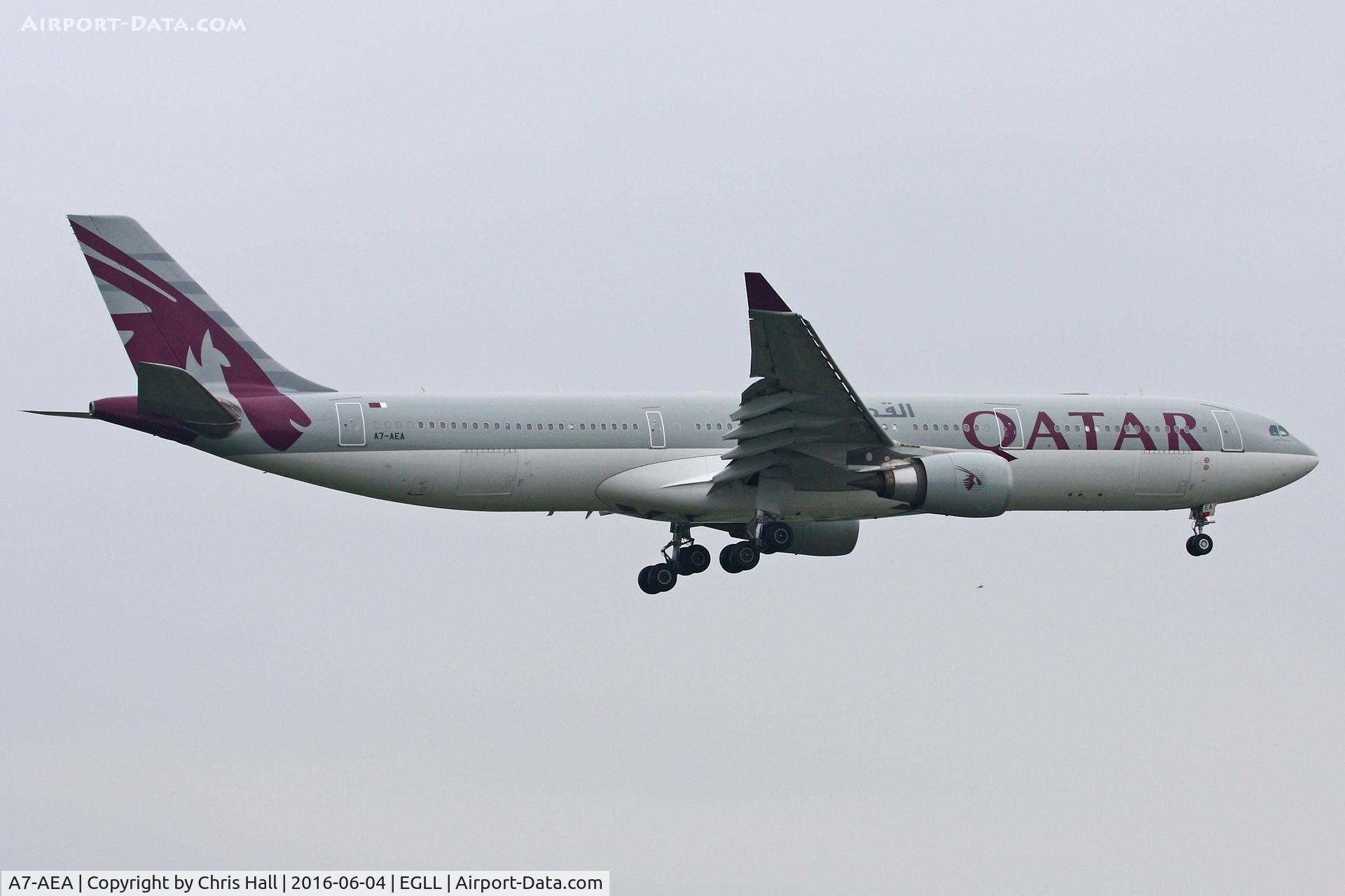 A7-AEA, 2004 Airbus A330-302 C/N 623, Heathrow