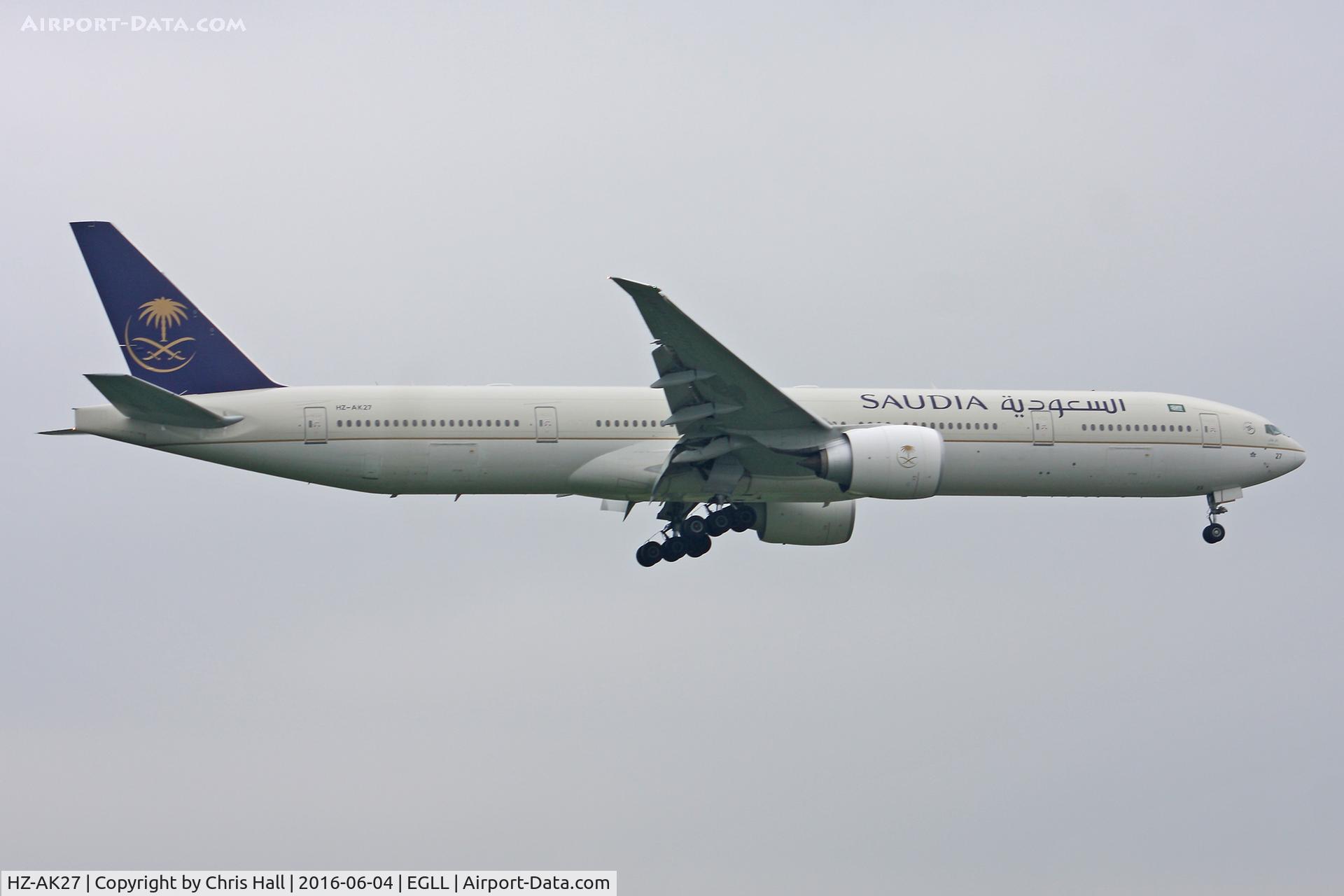 HZ-AK27, 2015 Boeing 777-368/ER C/N 42265, Heathrow