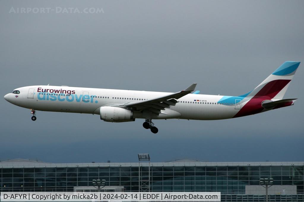 D-AFYR, 2015 Airbus A330-343E C/N 1711, Landing