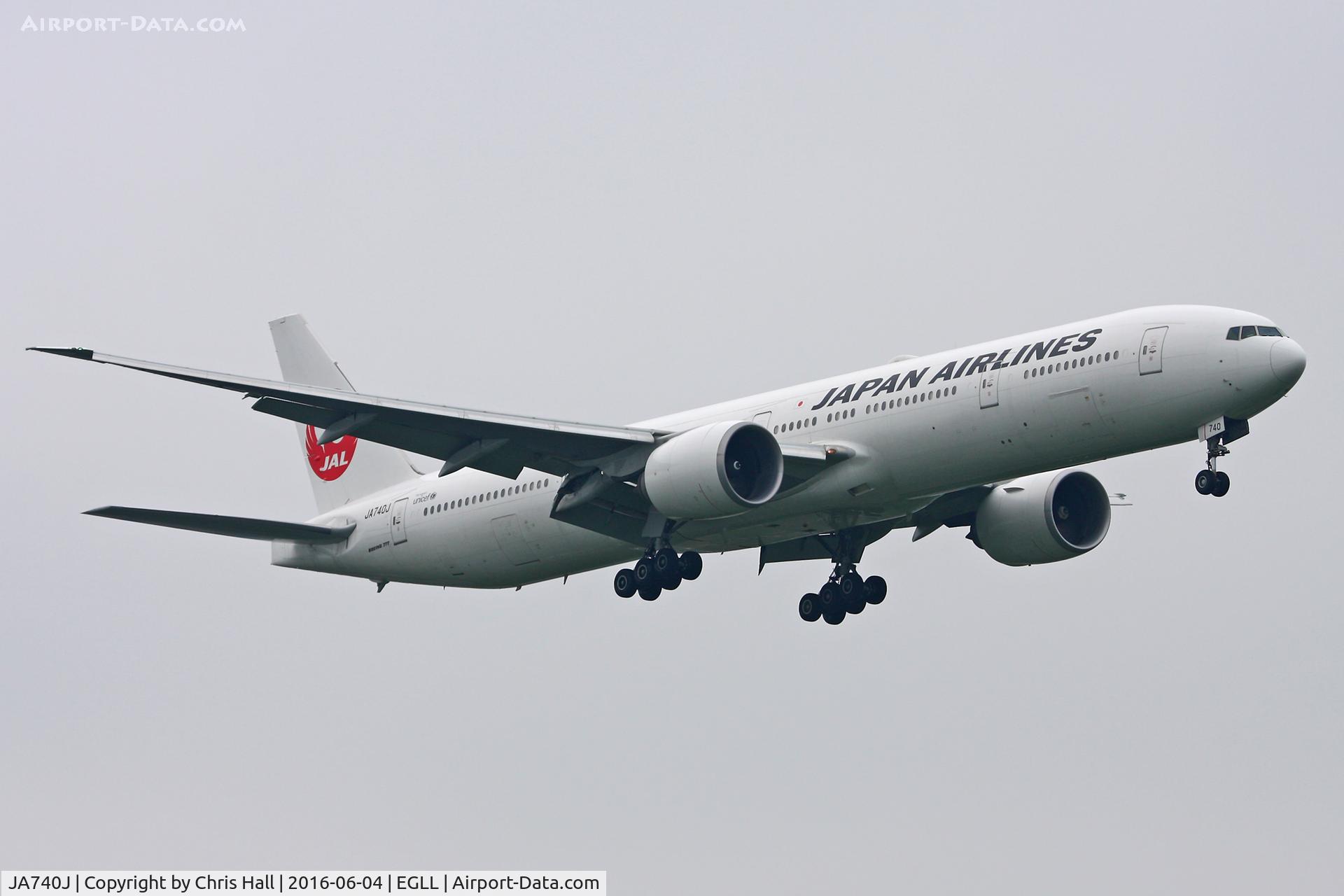 JA740J, 2008 Boeing 777-346 C/N 36127, Heathrow