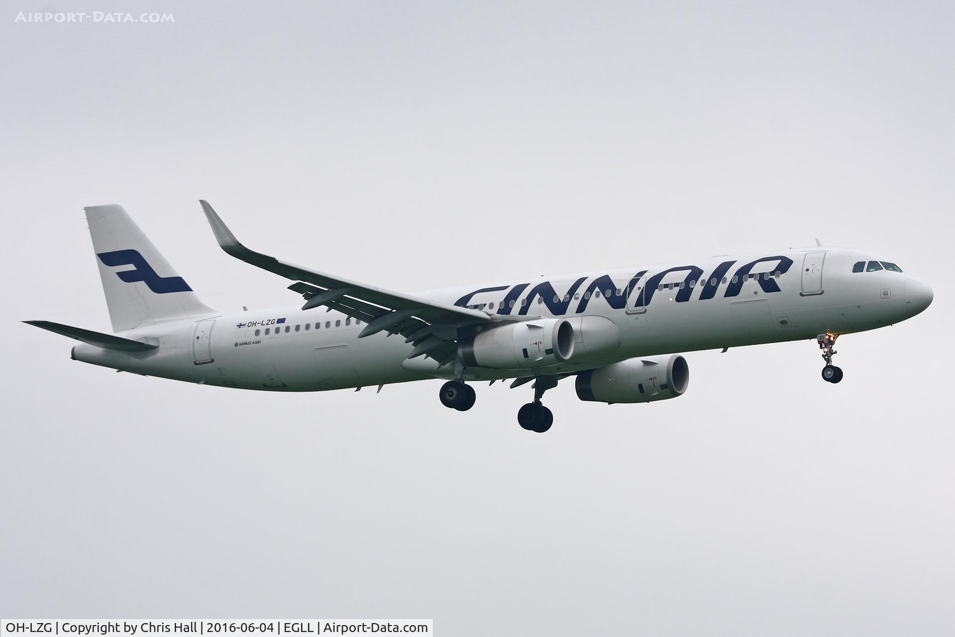 OH-LZG, 2013 Airbus A321-231 C/N 5758, Heathrow