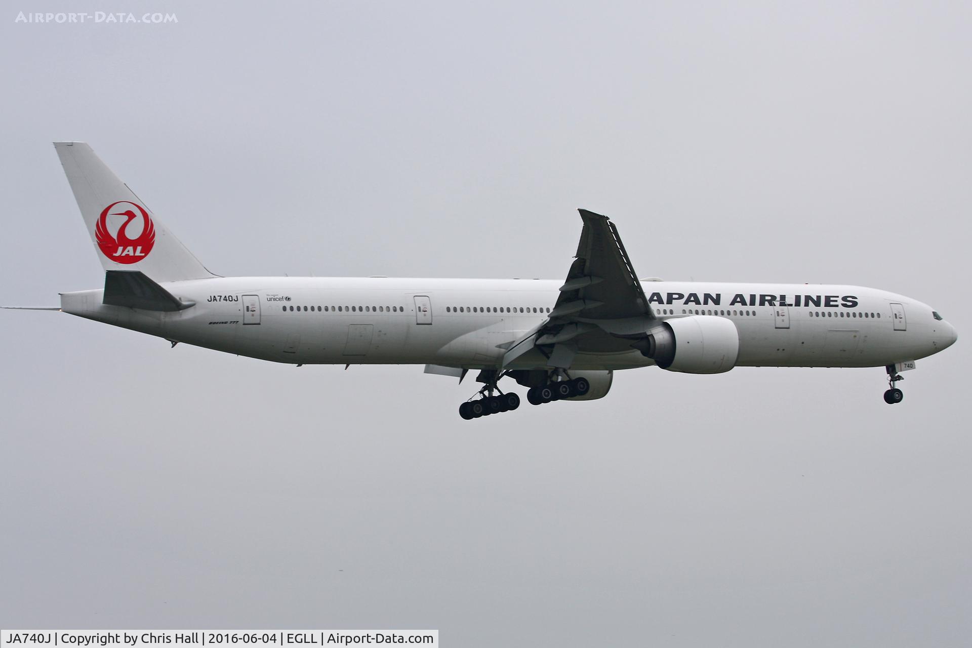 JA740J, 2008 Boeing 777-346 C/N 36127, Heathrow