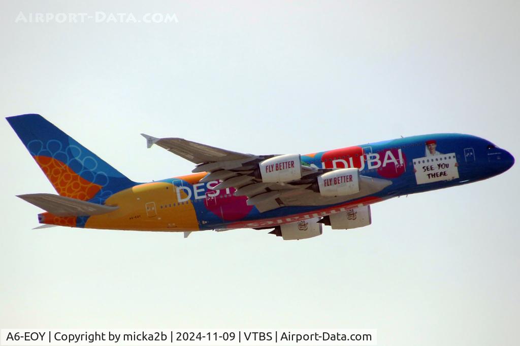 A6-EOY, 2015 Airbus A380-861 C/N 209, Take off