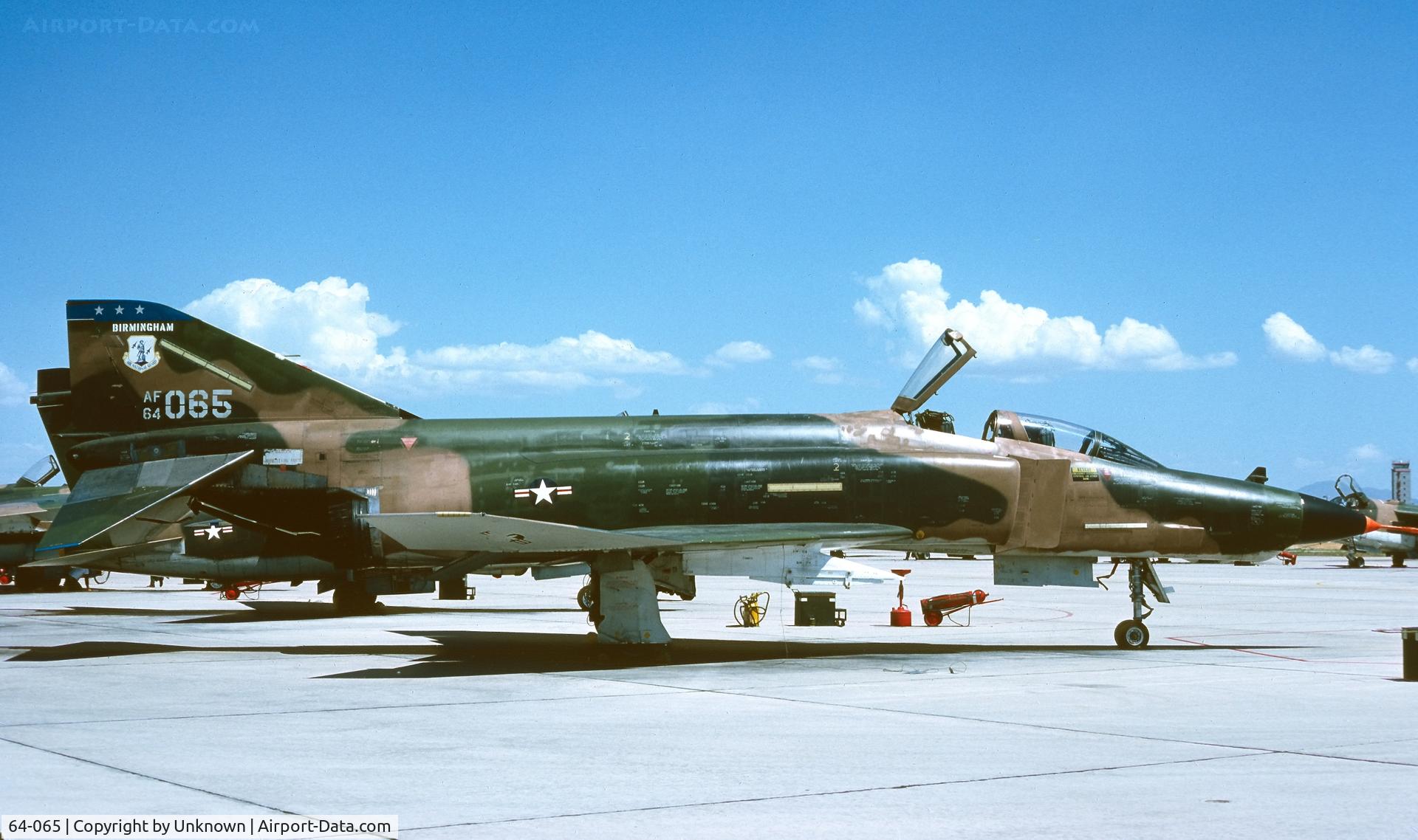 64-065, 1965 McDonnell RF-4C-23-MC Phantom II C/N 1048, Unknown 6.1979