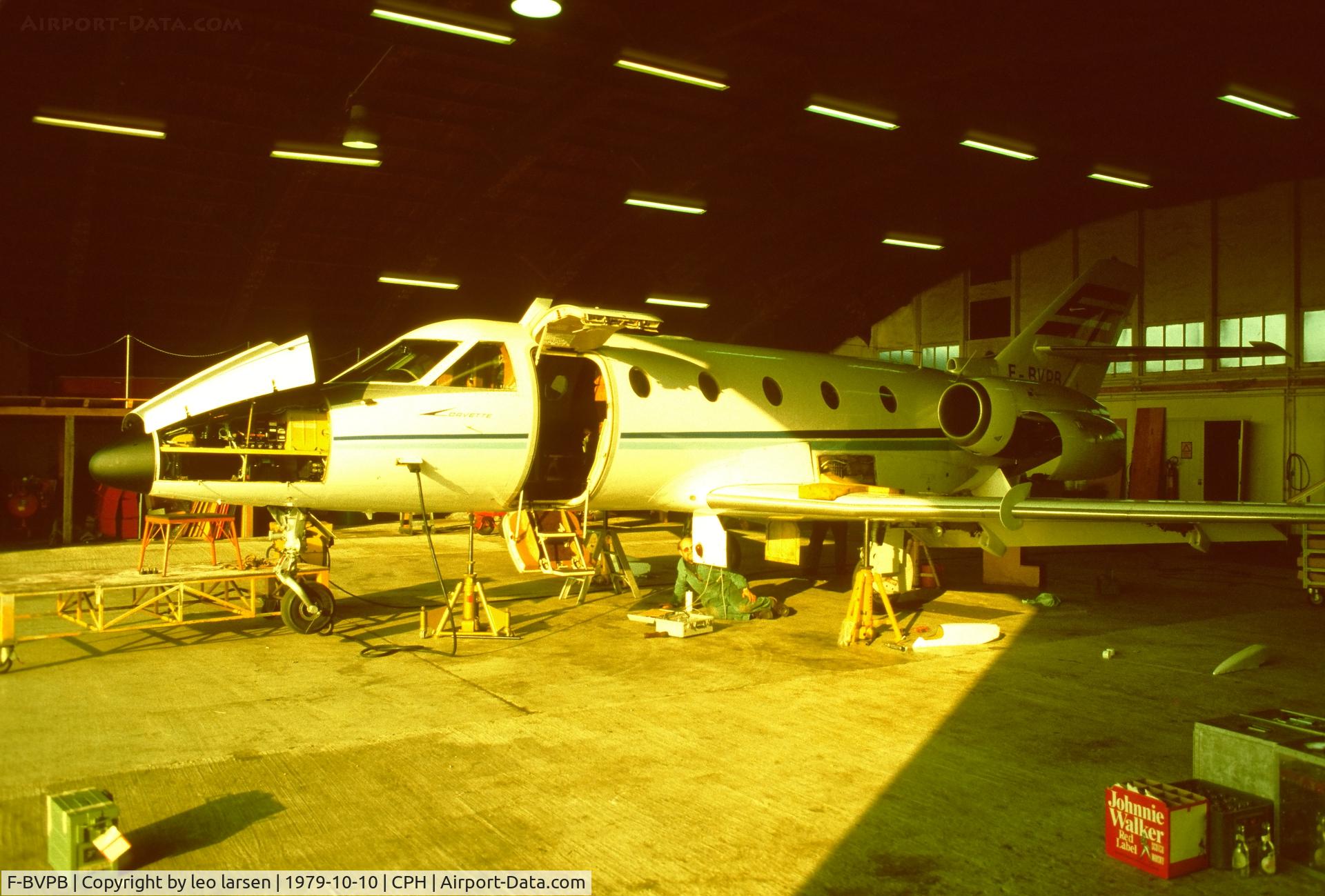 F-BVPB, 1974 Aerospatiale SN-601 Corvette C/N 6, Copenhagen 10.10.1979