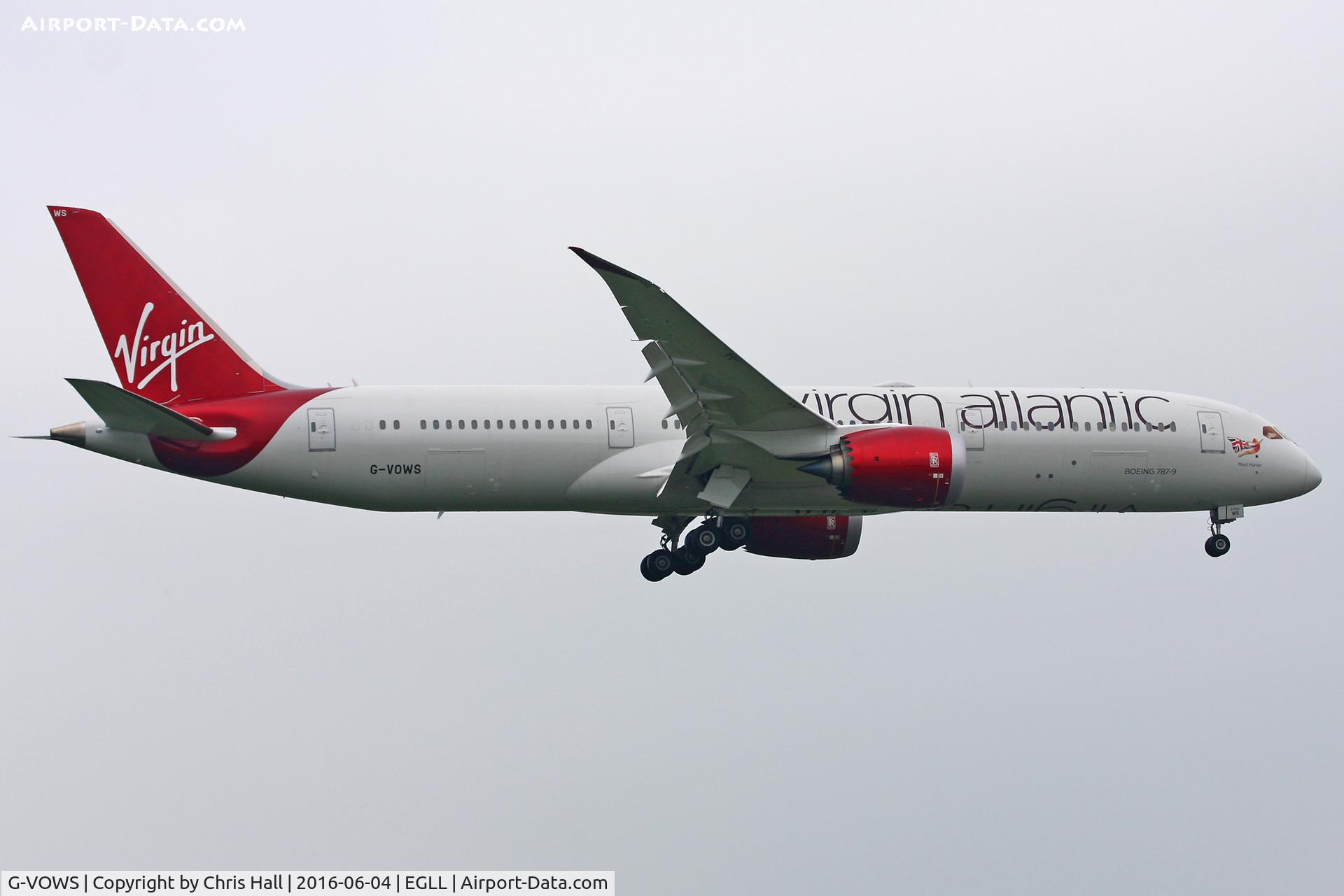 G-VOWS, 2015 Boeing 787-9 Dreamliner C/N 37974, Heathrow