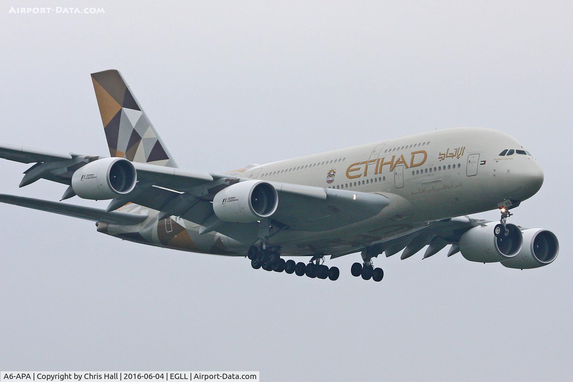 A6-APA, 2014 Airbus A380-861 C/N 166, Heathrow