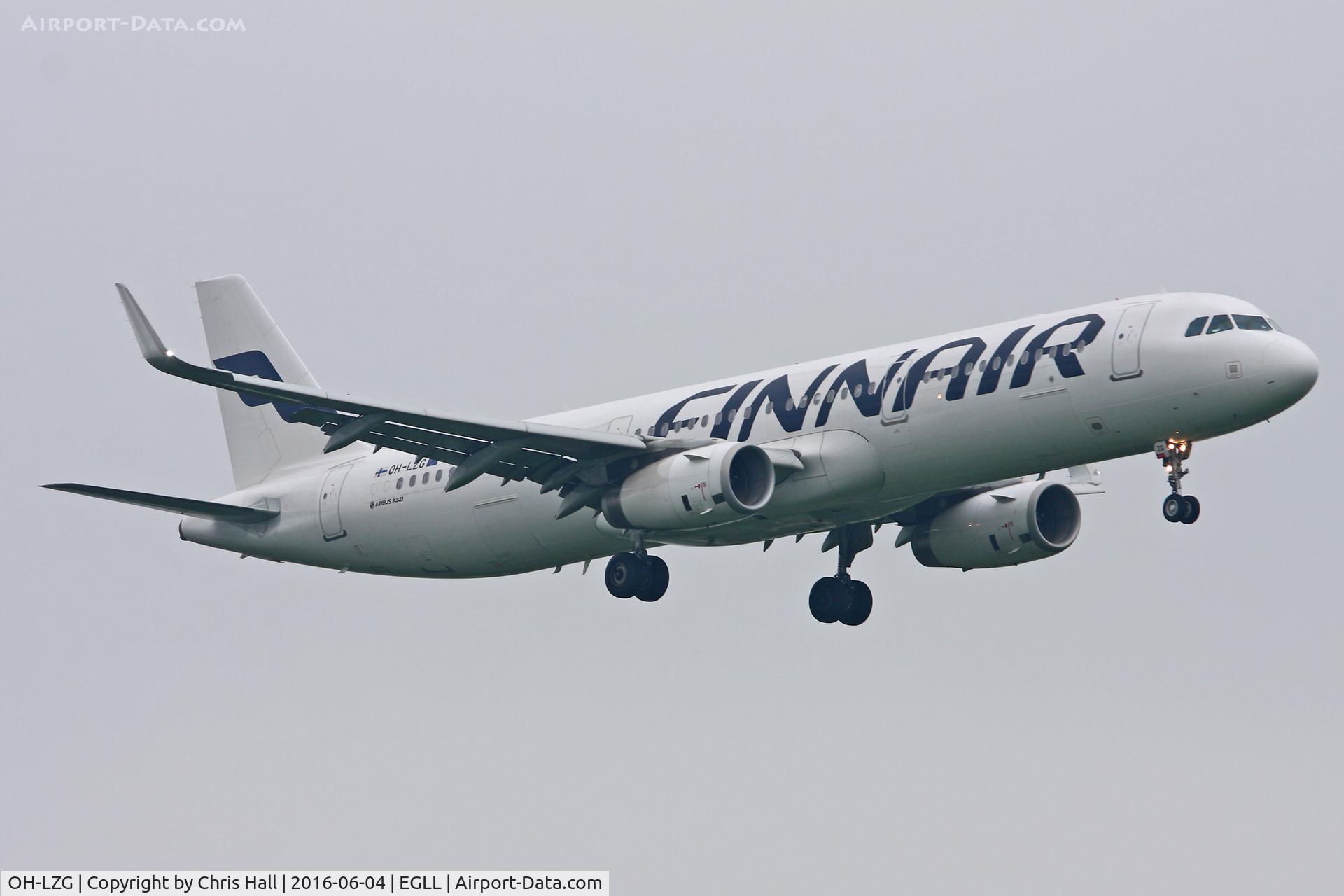 OH-LZG, 2013 Airbus A321-231 C/N 5758, Heathrow