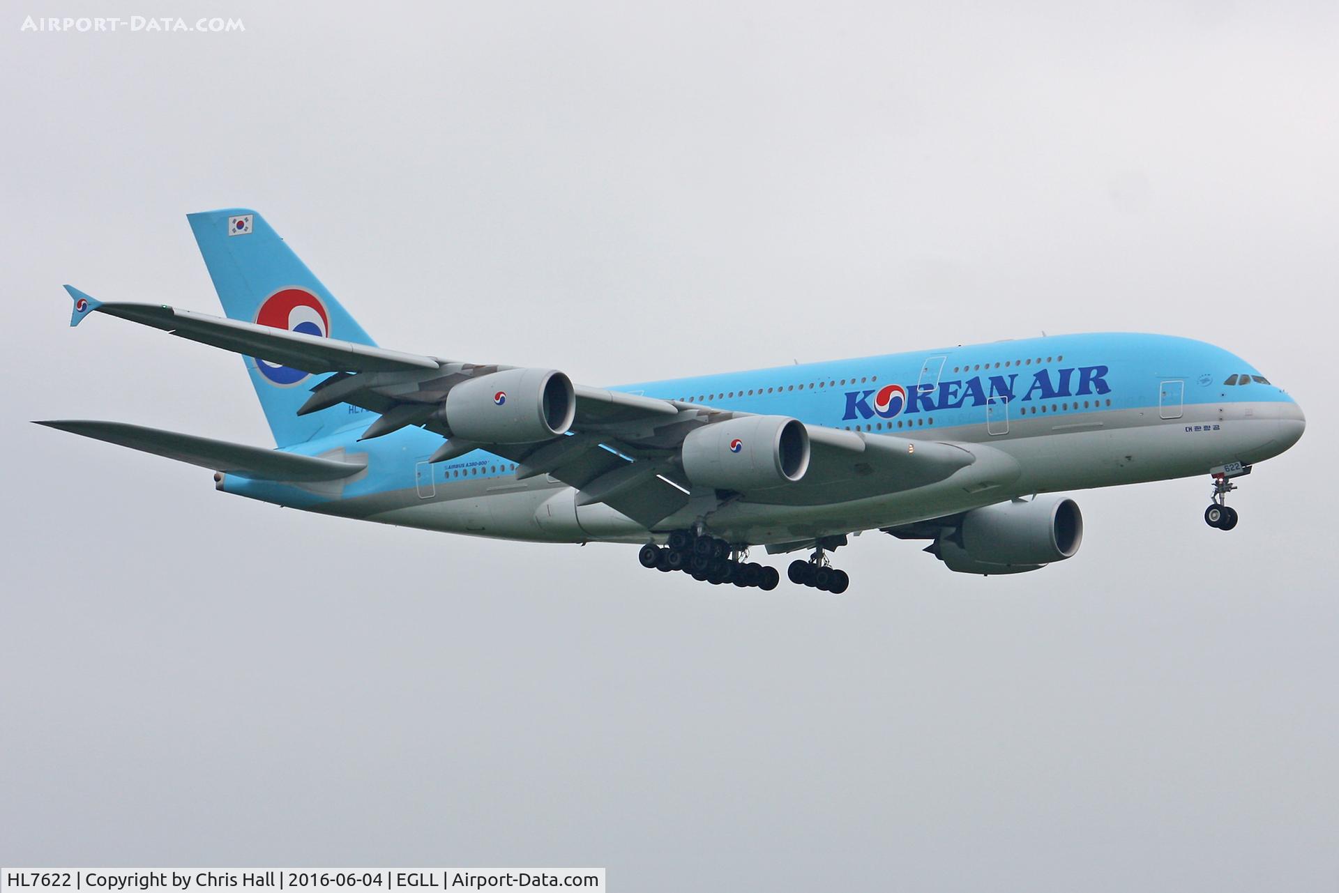 HL7622, 2013 Airbus A380-861 C/N 128, Heathrow