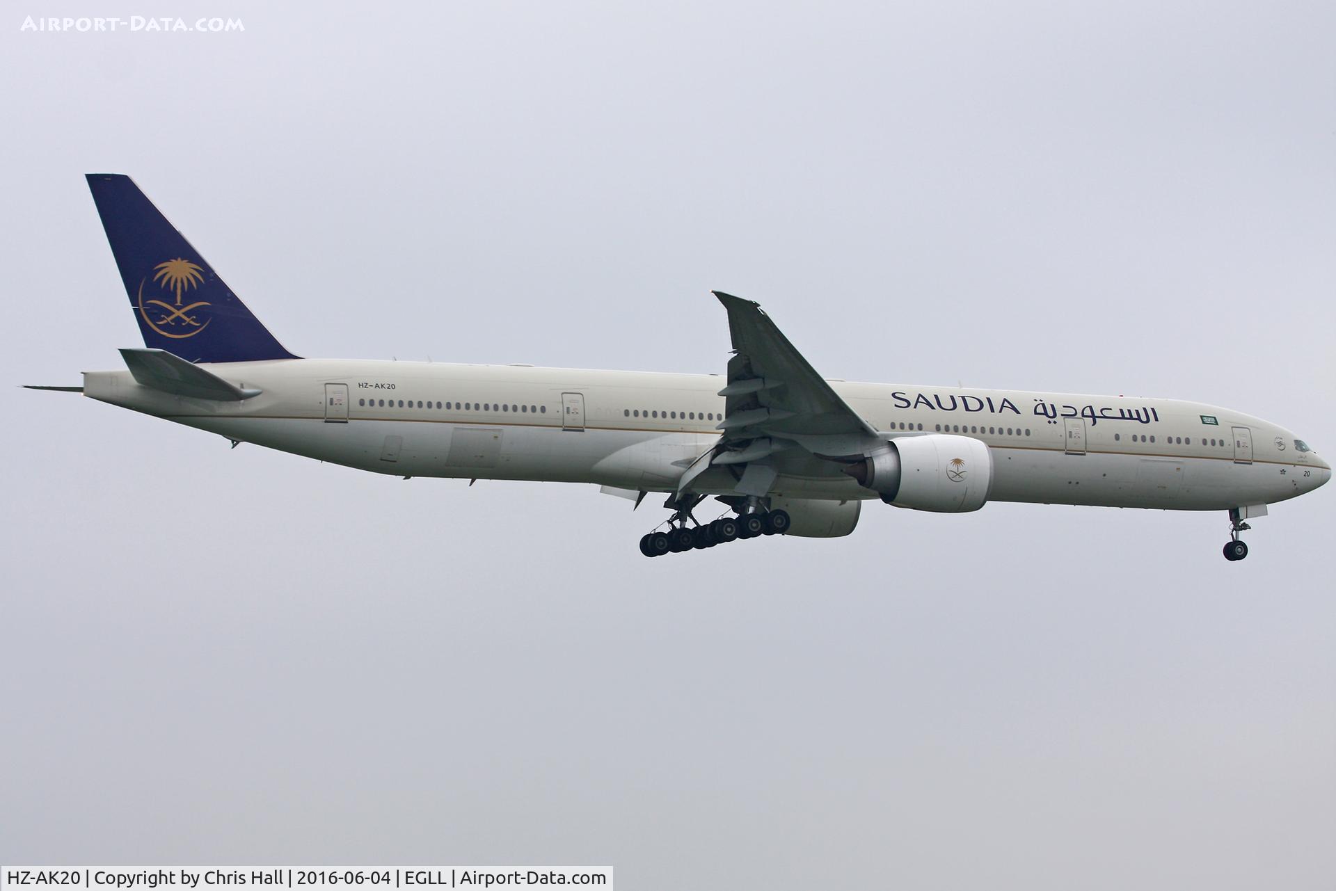 HZ-AK20, 2013 Boeing 777-368/ER C/N 41058, Heathrow