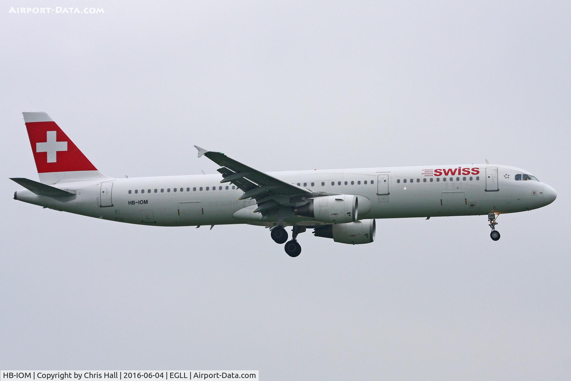 HB-IOM, 2010 Airbus A321-212 C/N 4534, Heathrow