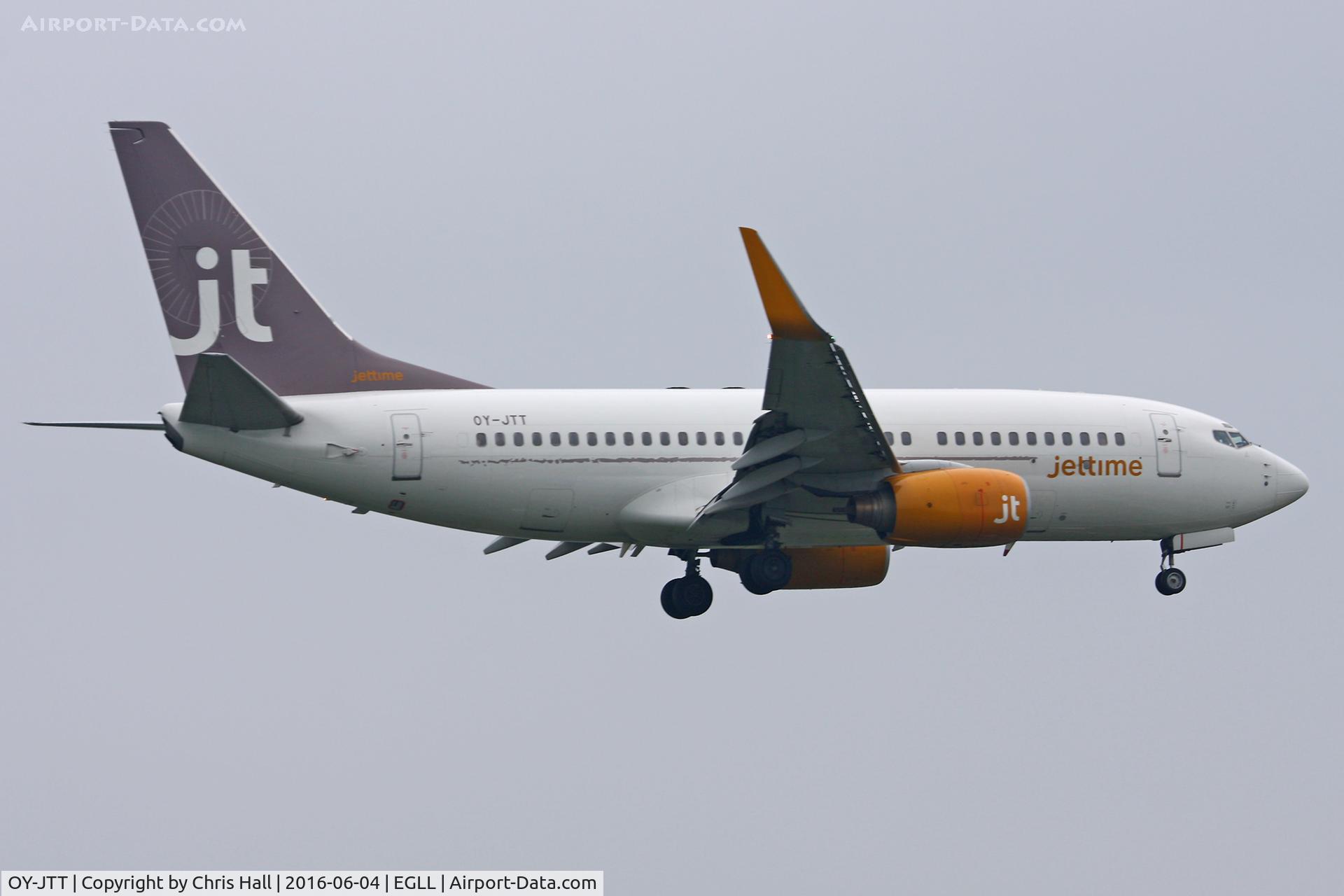 OY-JTT, 1999 Boeing 737-73S C/N 29079, Heathrow