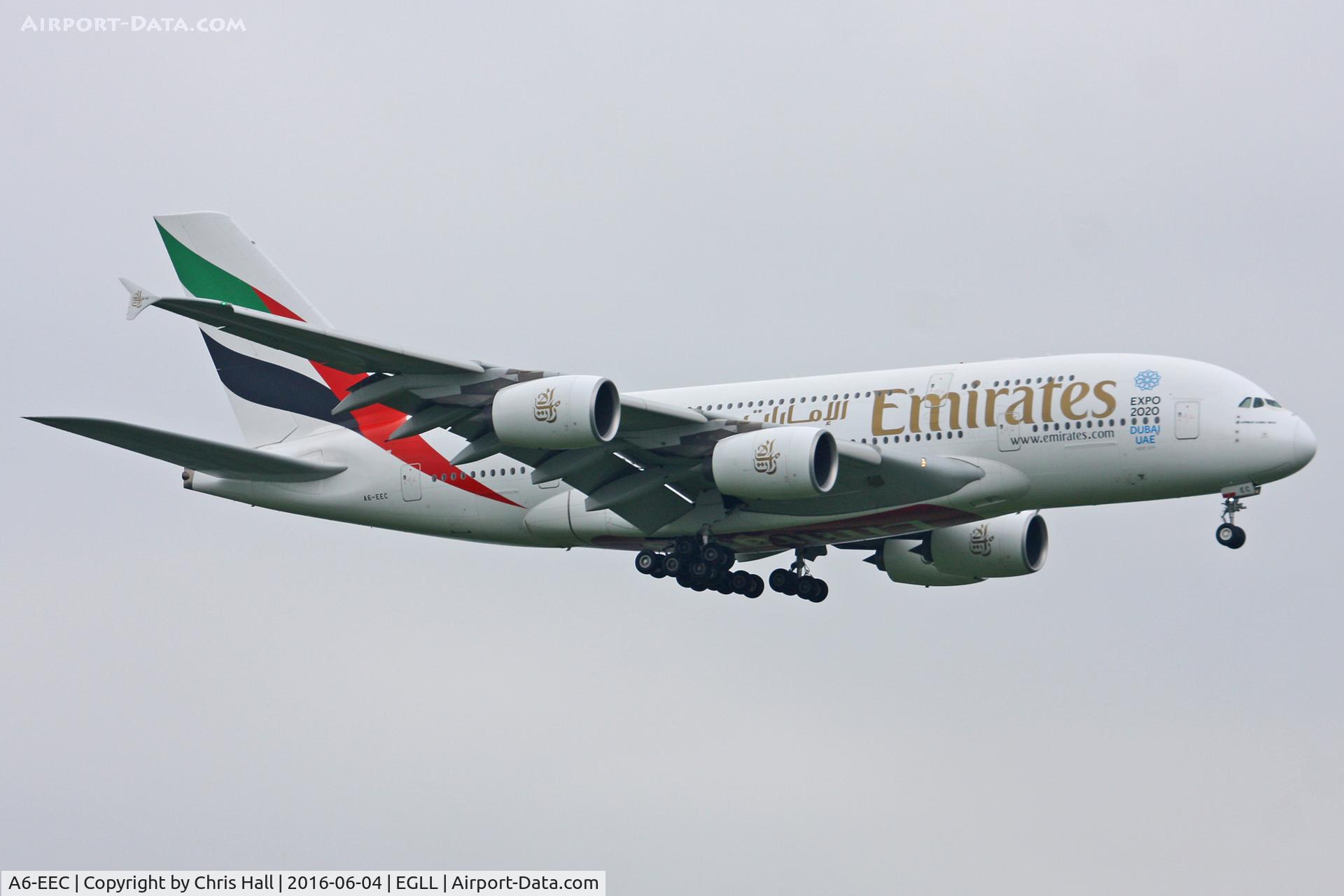 A6-EEC, 2012 Airbus A380-861 C/N 110, Heathrow