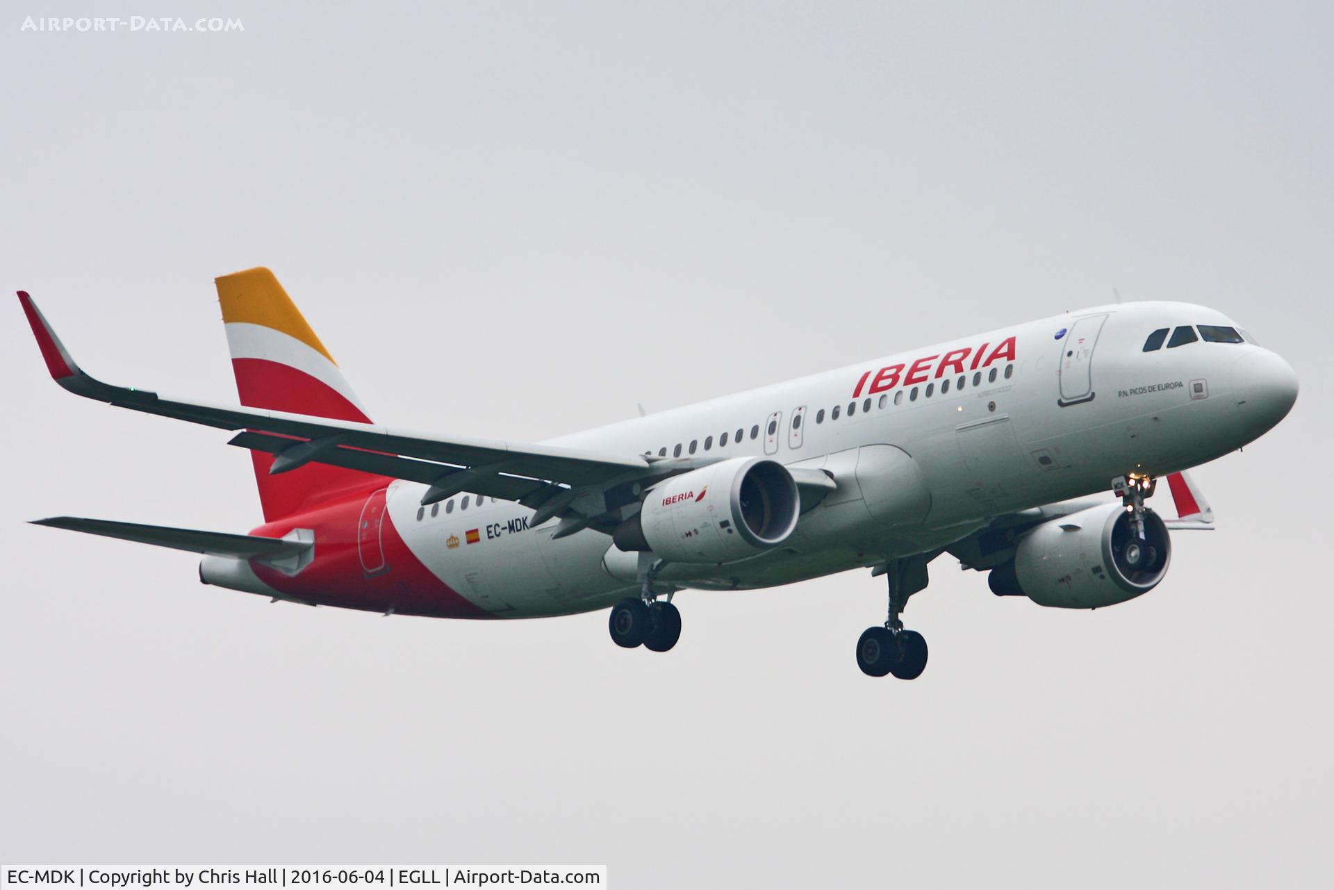 EC-MDK, 2014 Airbus A320-214 C/N 6328, Heathrow