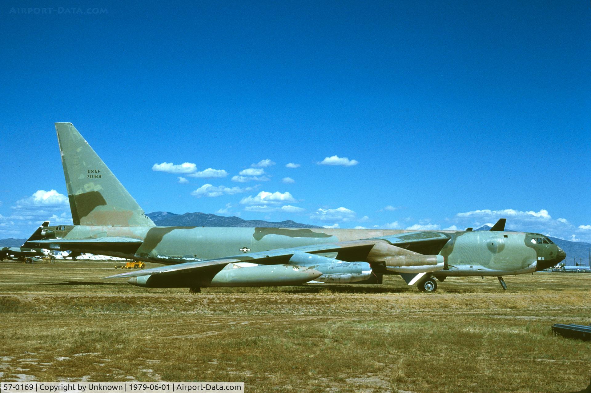57-0169, 1957 Boeing B-52F Stratofortress C/N 464158, MASDC 6.1979