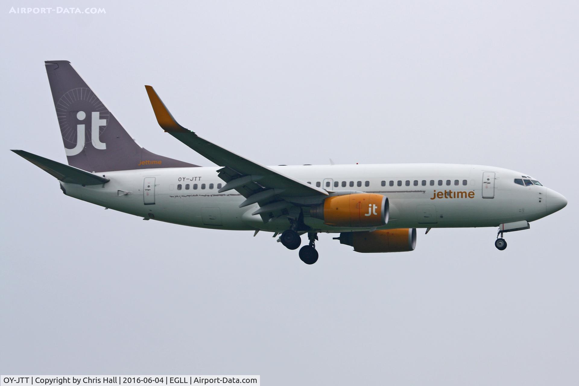 OY-JTT, 1999 Boeing 737-73S C/N 29079, Heathrow