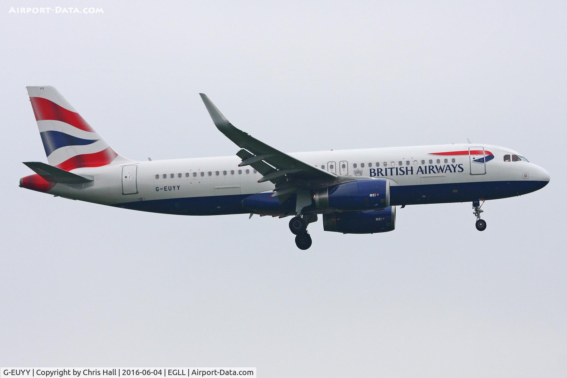 G-EUYY, 2014 Airbus A320-232 C/N 6290, Heathrow