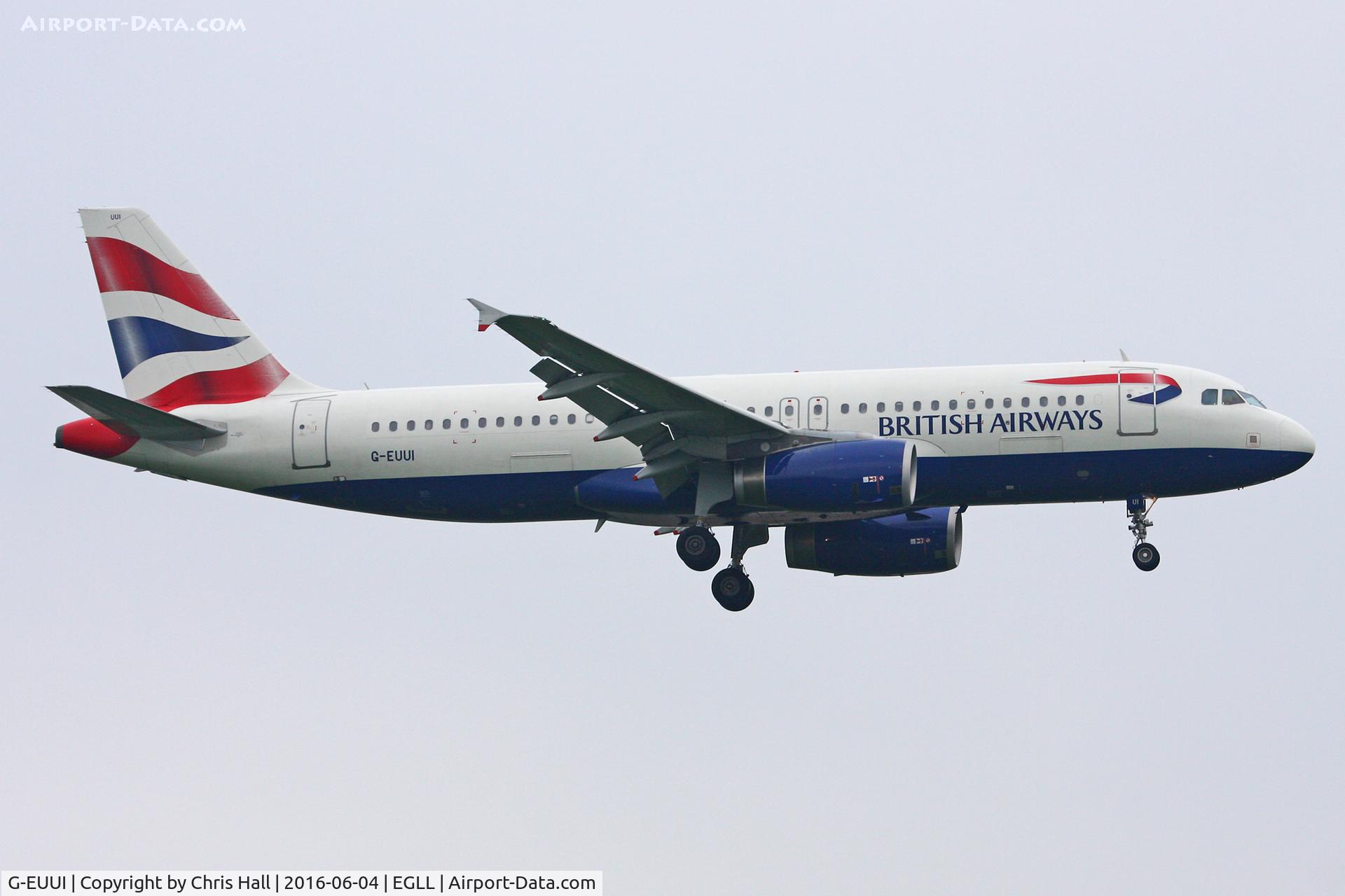 G-EUUI, 2002 Airbus A320-232 C/N 1871, Heathrow