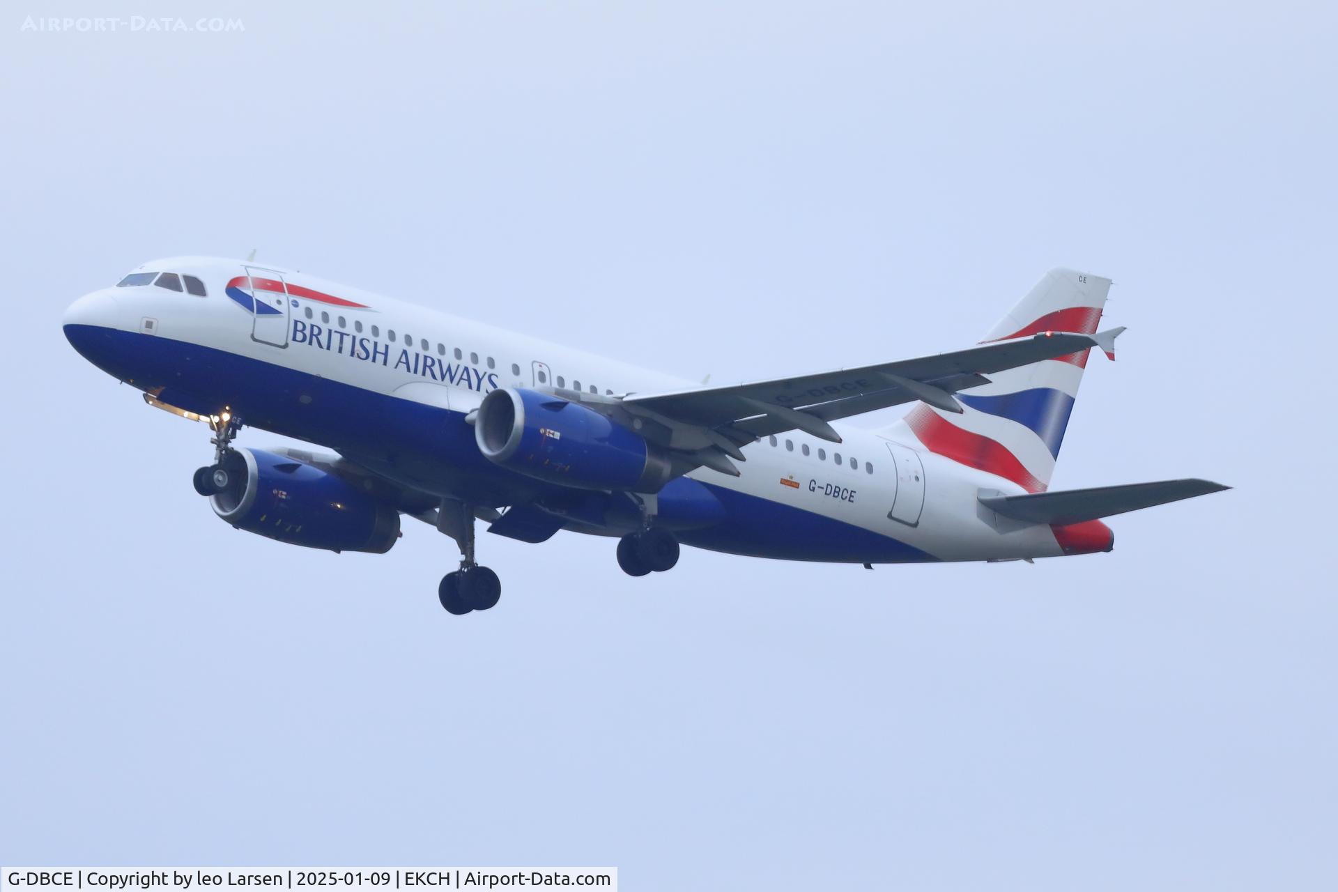 G-DBCE, 2005 Airbus A319-131 C/N 2429, Copenhagen 9.1.2025