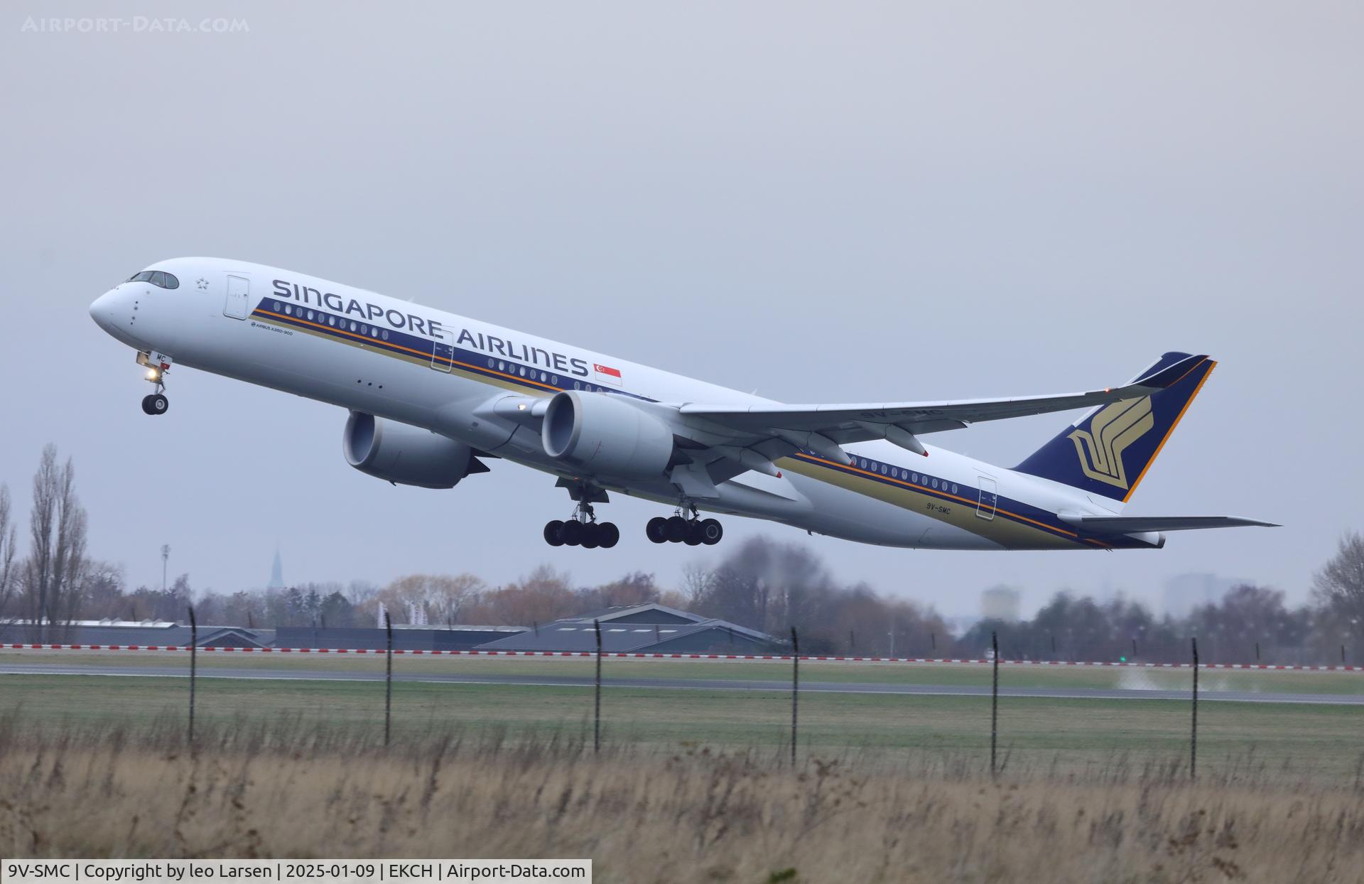 9V-SMC, 2016 Airbus A350-941 C/N 031, Copenhagen 9.1.2025
