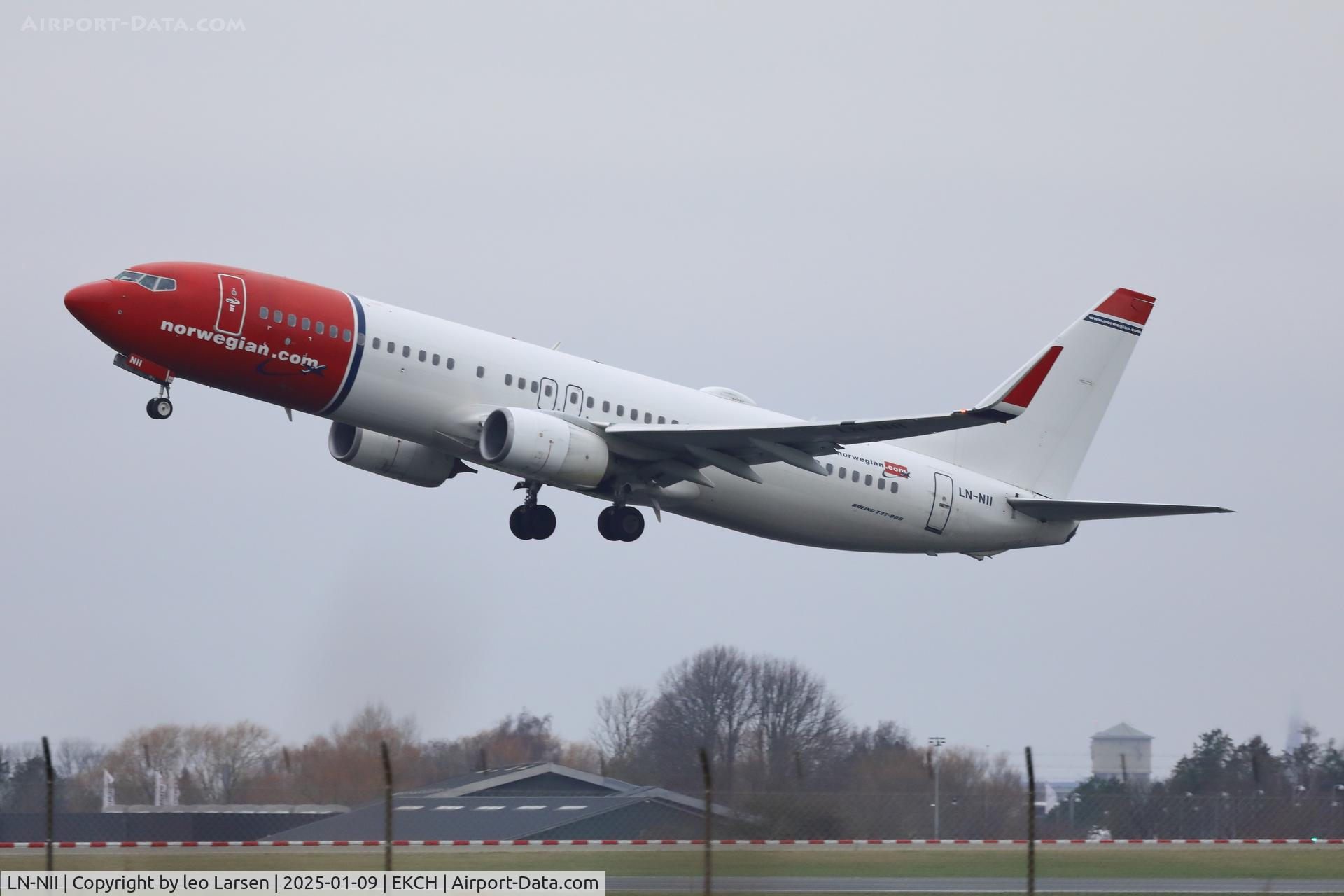 LN-NII, 2014 Boeing 737-8JP C/N 43877, Copenhagen 9.1.2025