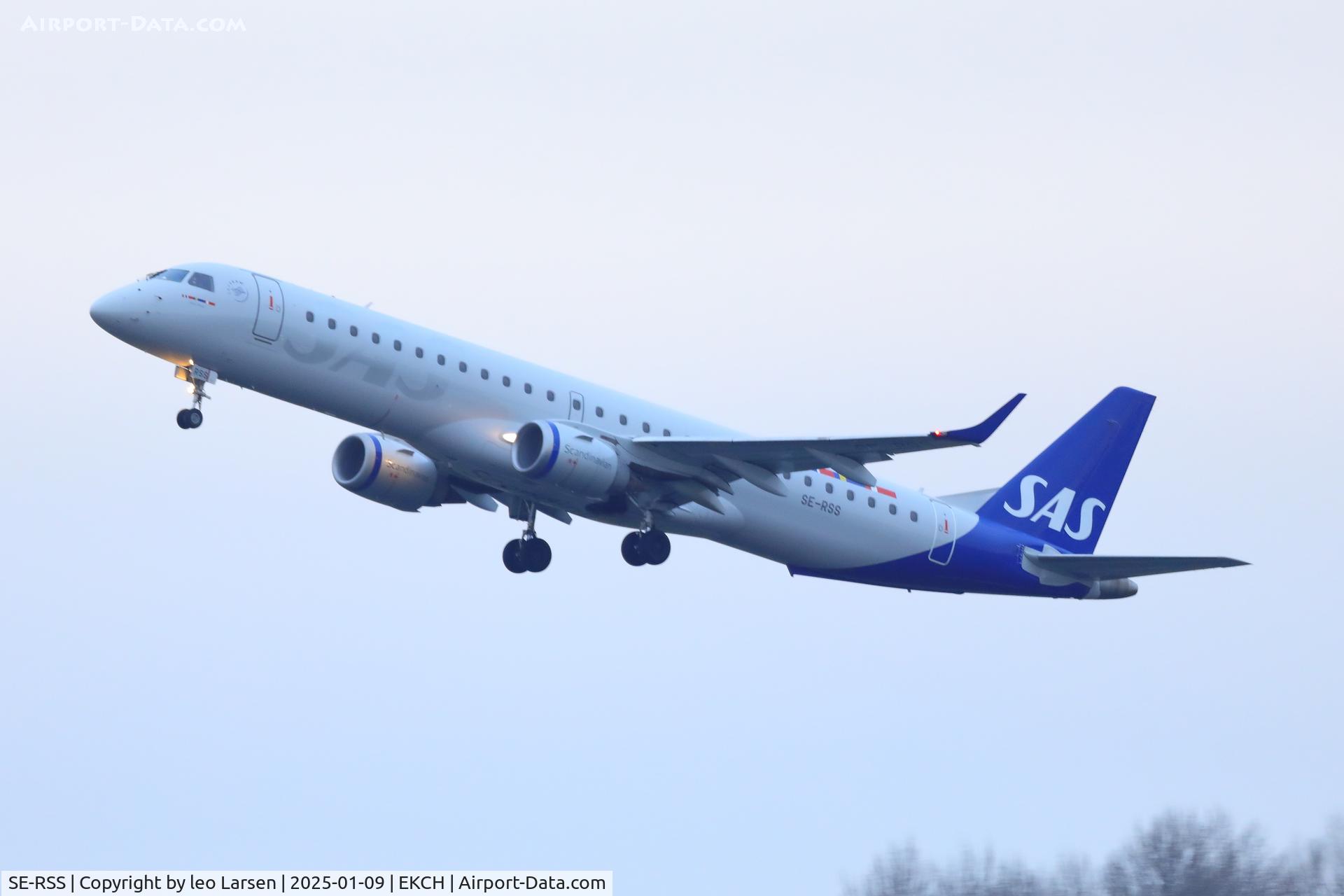 SE-RSS, 2011 Embraer ERJ-195LR (ERJ-190-200LR) C/N 19000437, Copenhagen 9.1.2025