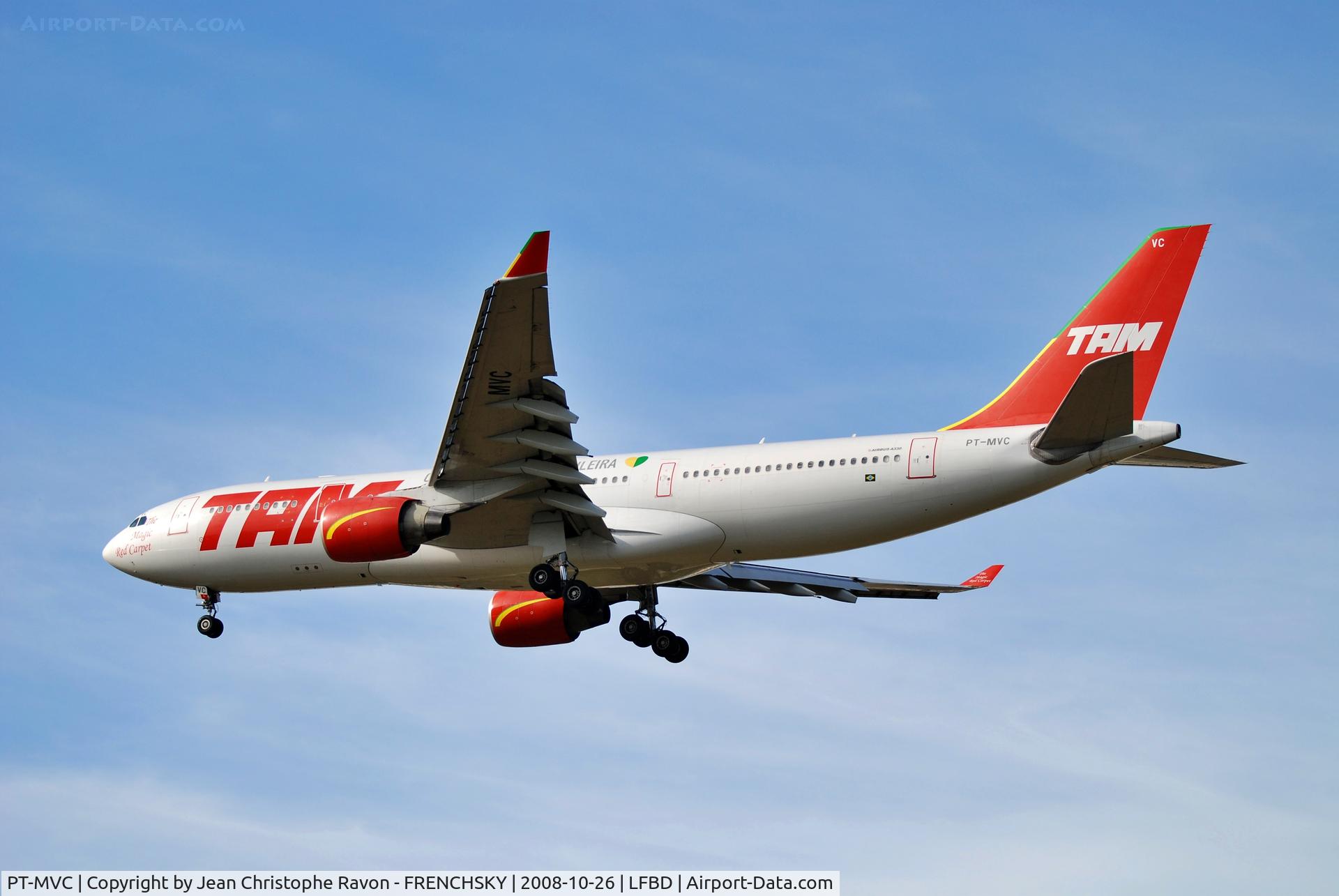 PT-MVC, 1998 Airbus A330-223 C/N 247, TAM Linhas Aéreas (broken up)