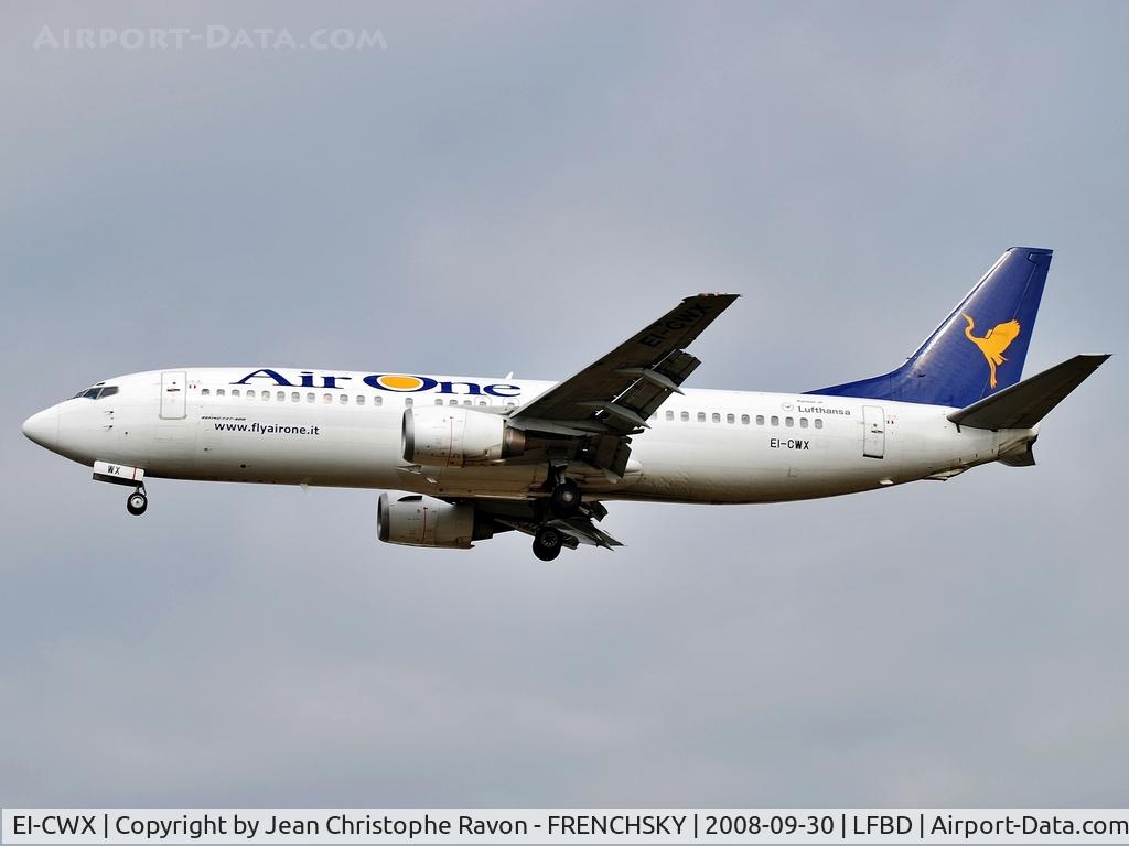 EI-CWX, 1991 Boeing 737-4YO C/N 24912, Air One (now XA-VEW Aeronaves TSM)