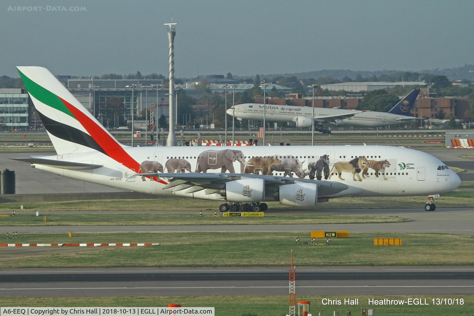A6-EEQ, 2013 Airbus A380-861 C/N 141, Heathrow