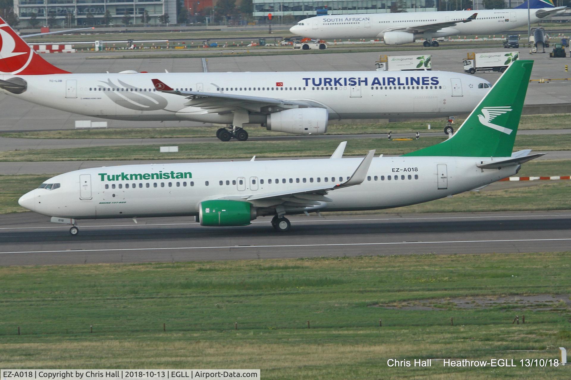 EZ-A018, 2016 Boeing 737-82K C/N 61573, Heathrow