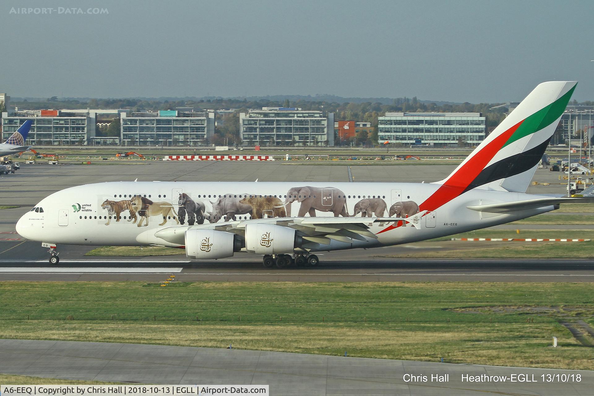 A6-EEQ, 2013 Airbus A380-861 C/N 141, Heathrow